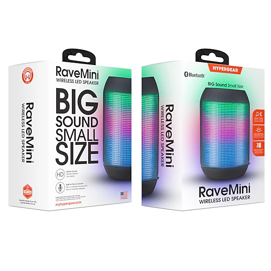 HyperGear Rave Mini Wireless LED Speaker