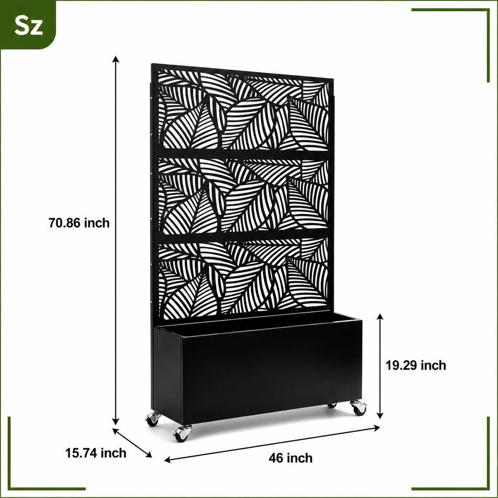 WOW PIONEER Rectangular Iron Planter Box