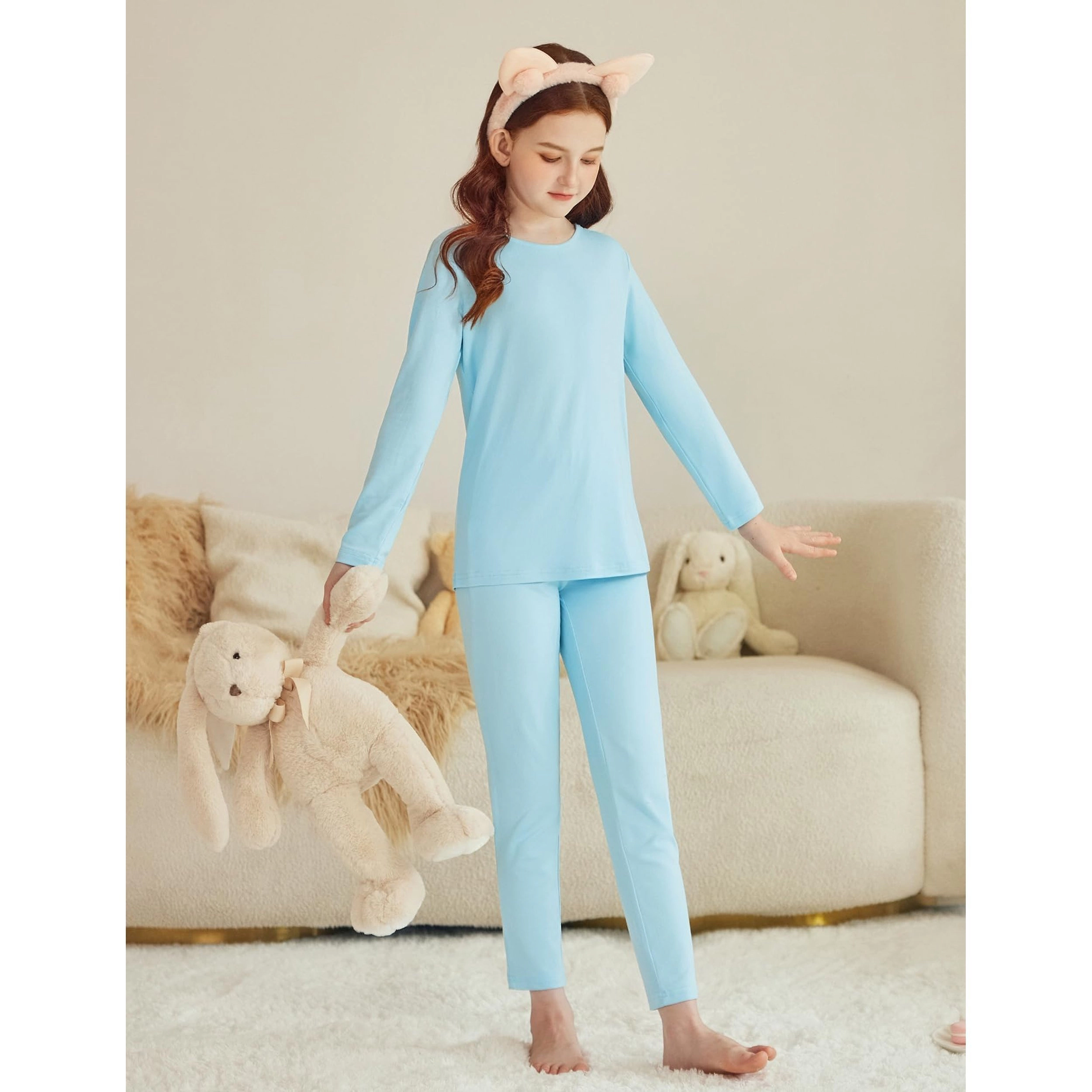 Arshiner Thermal Underwear For Kids Long Johns Base Layer Girls Sets