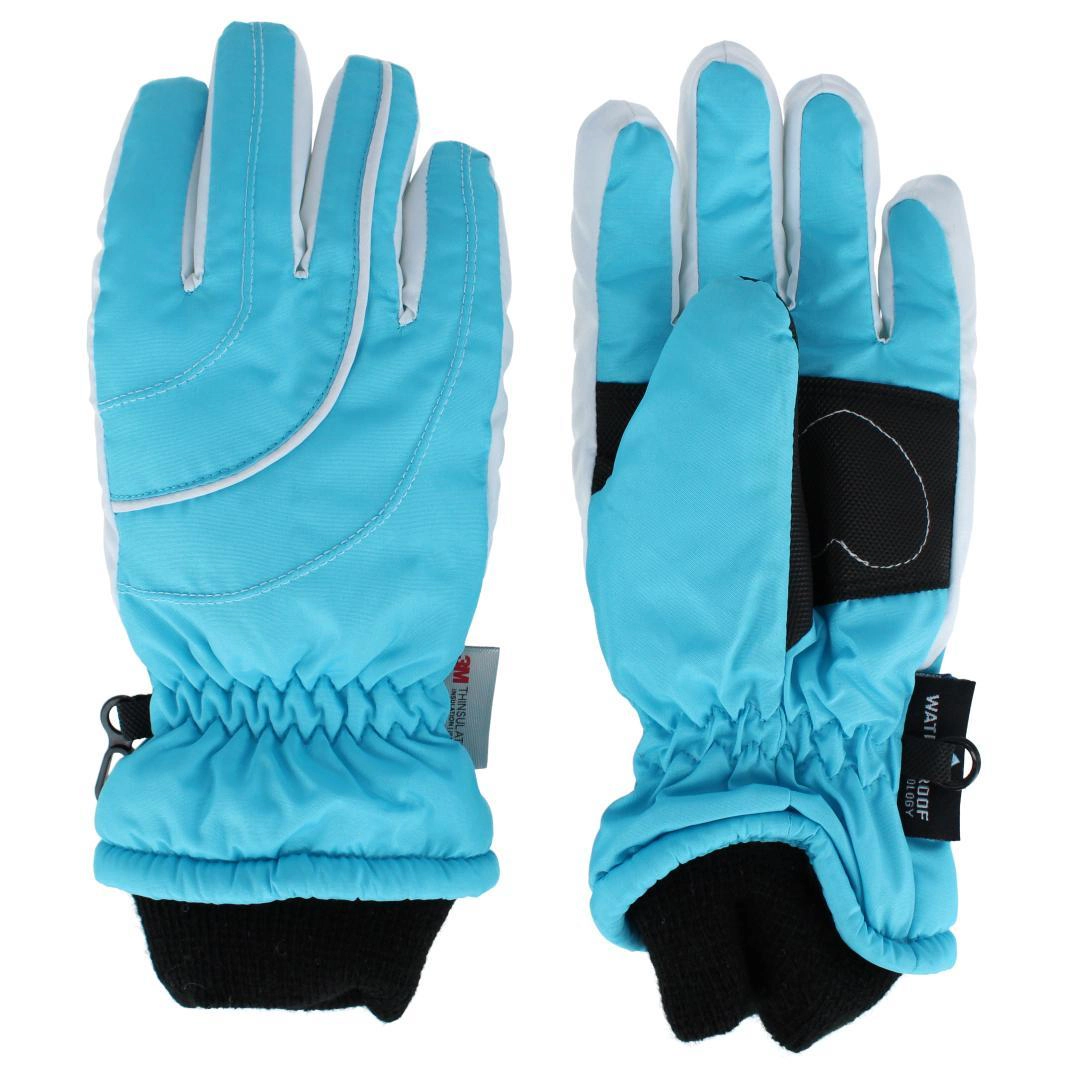 Grand Sierra Girl's 4-6 Waterproof Taffeta Winter Ski Gloves