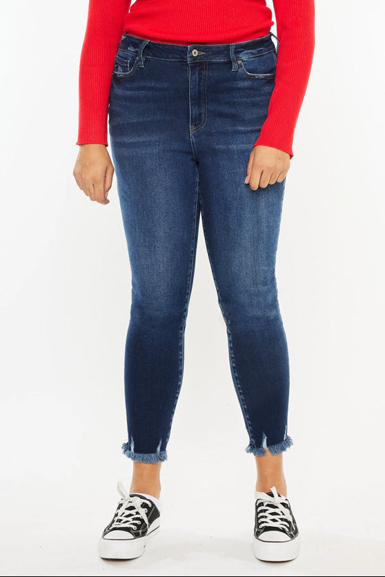 KanCan Women's Plus Ultra High Rise Ankle Skinny Jeans Journey