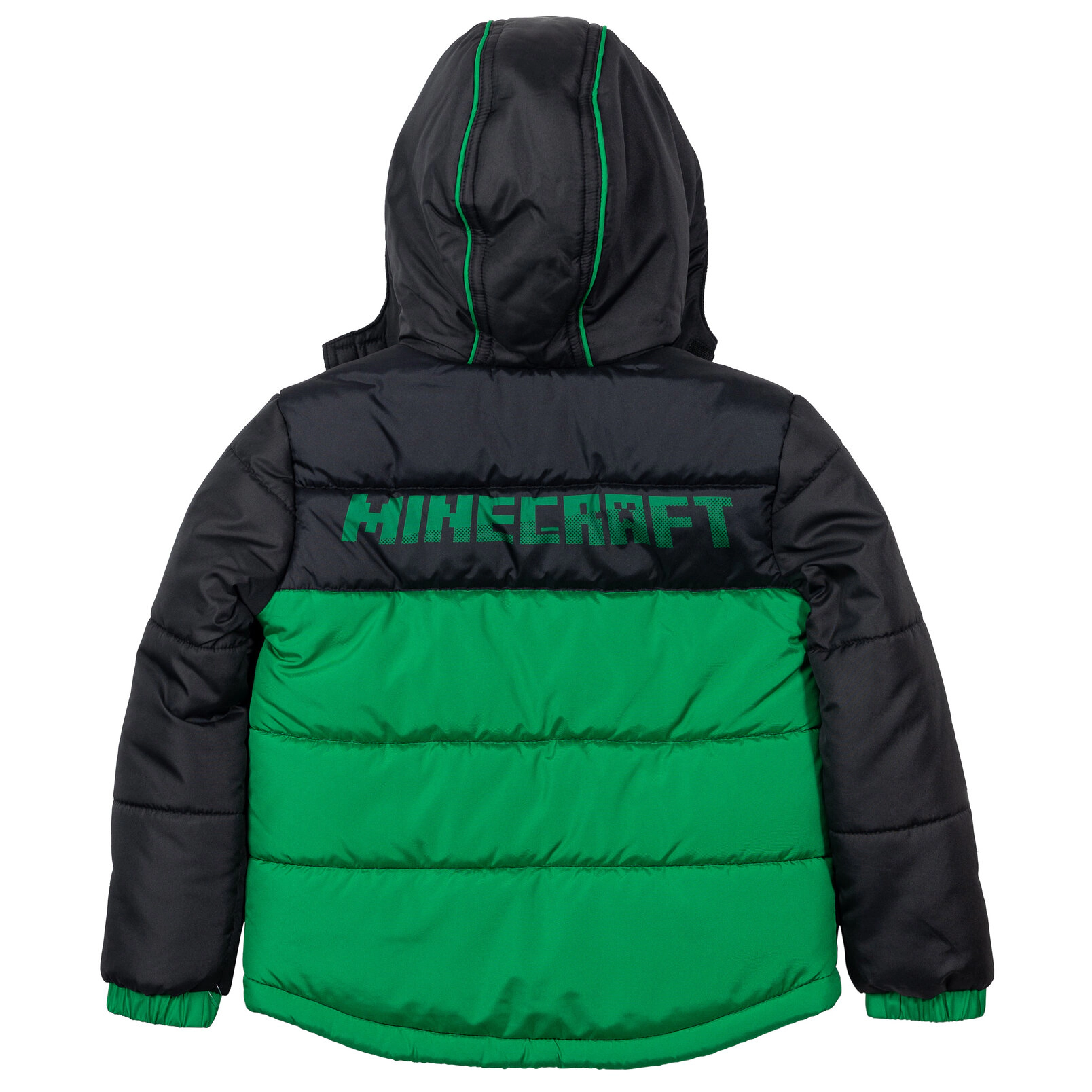 Minecraft Boys' Zip-Up Hooded Puffer Coat