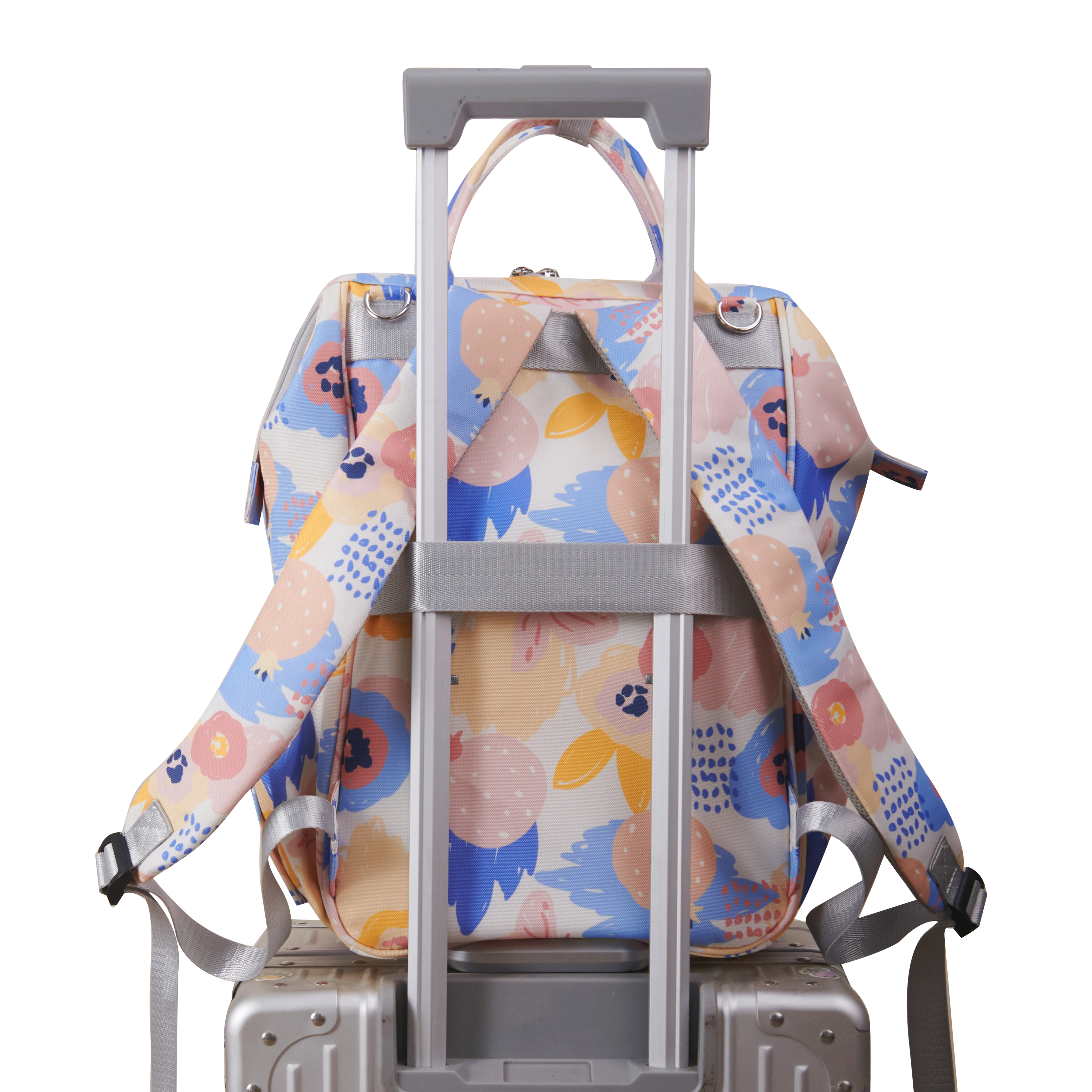 SUNVENO Wide-Open Frame Diaper Bag Backpack