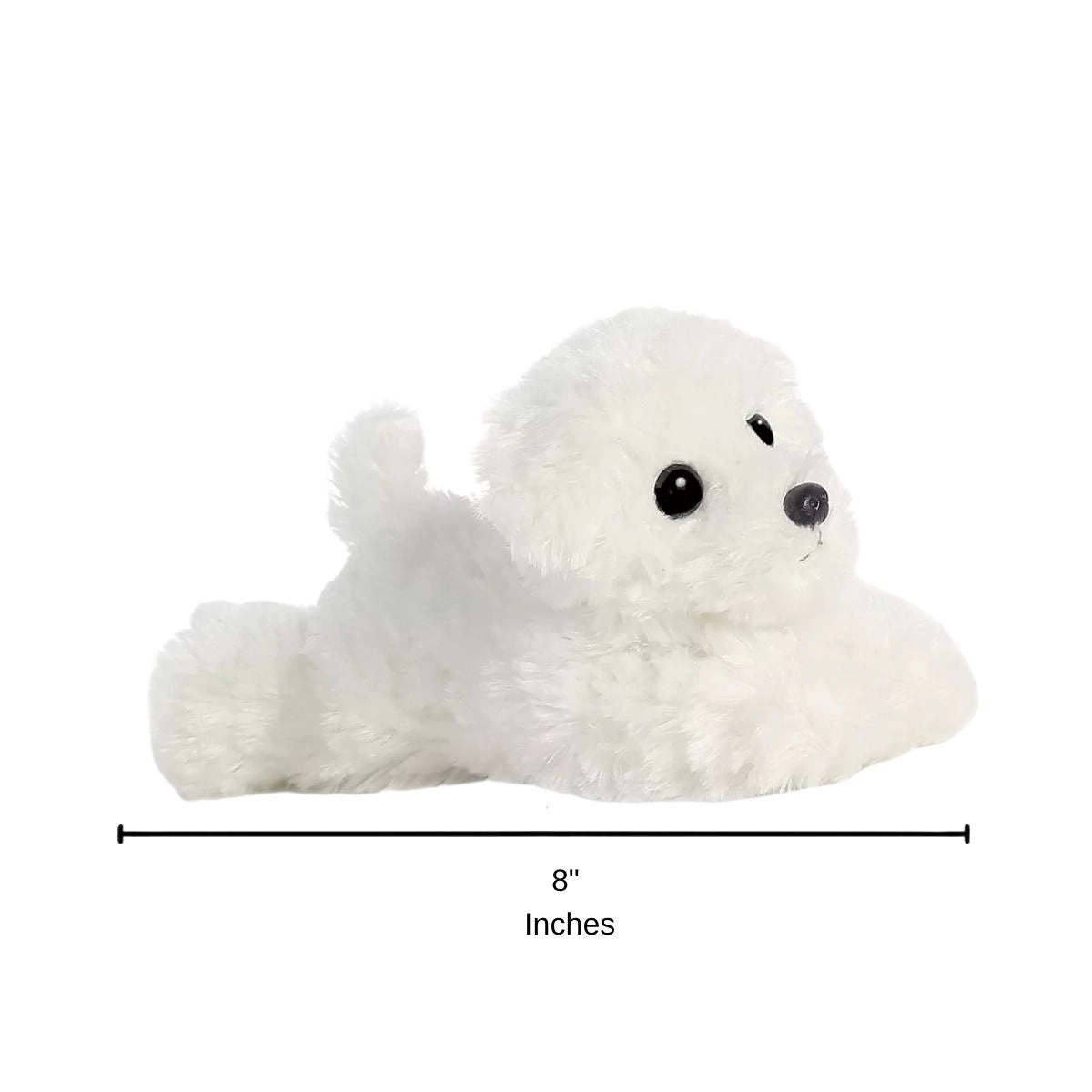 Aurora Mini Flopsie Snowball Bichon Frise 8-Inch Stuffed Animal Plush