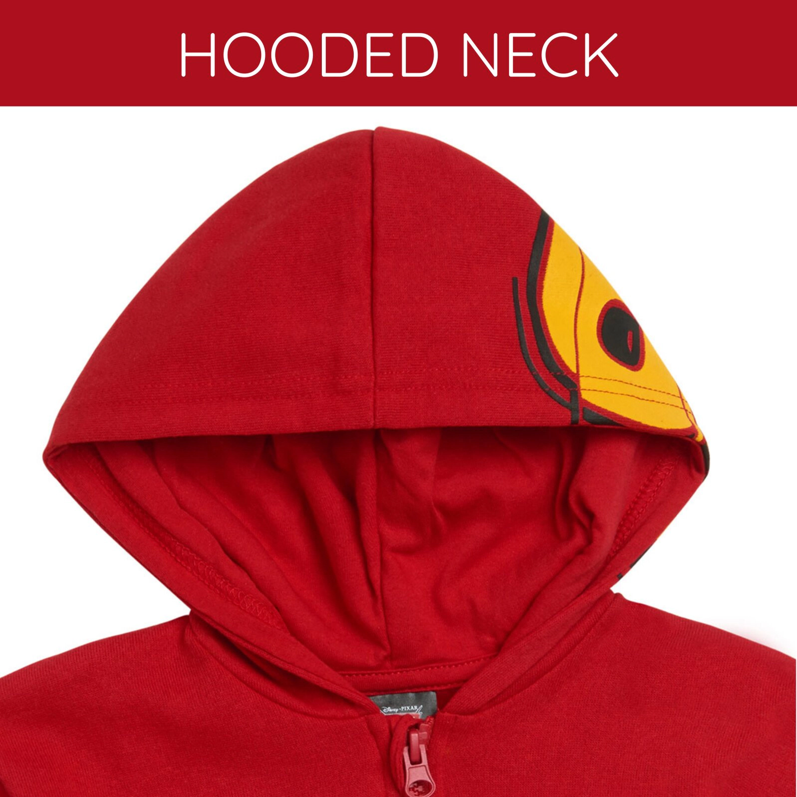 Disney Boys' Fleece Quarter-Zip Hooded Sweatshirt