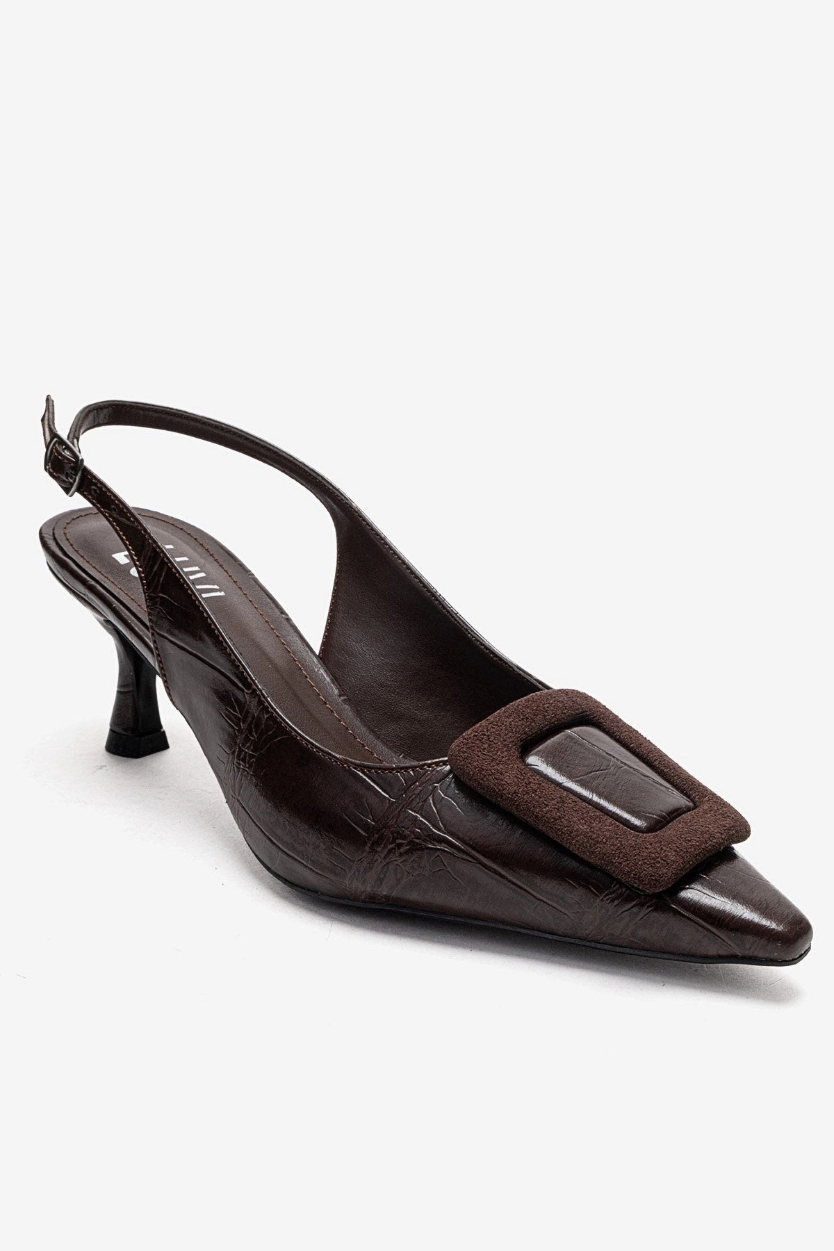 Prologue Shoes Womens Dublin Buckle Stiletto Pump