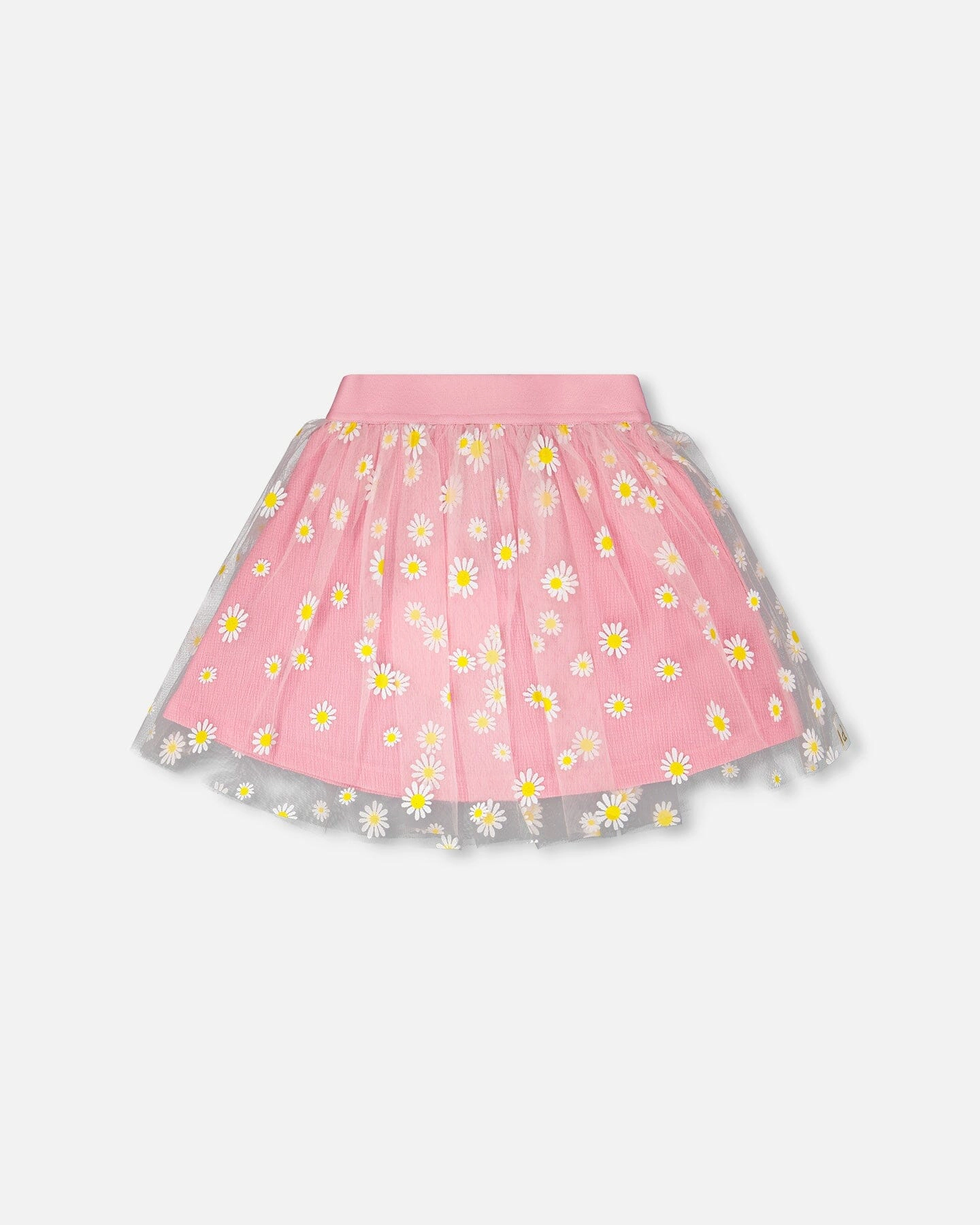 Deux par Girls Mesh and Crinkle Jersey Skirt