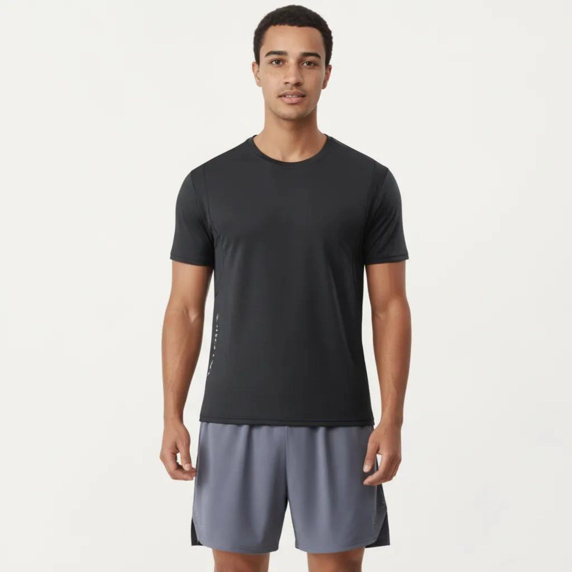Anna-Kaci Men's Short Sleeve Crew Neck Performance Tee with Lightweight Stretch Knit Fabric