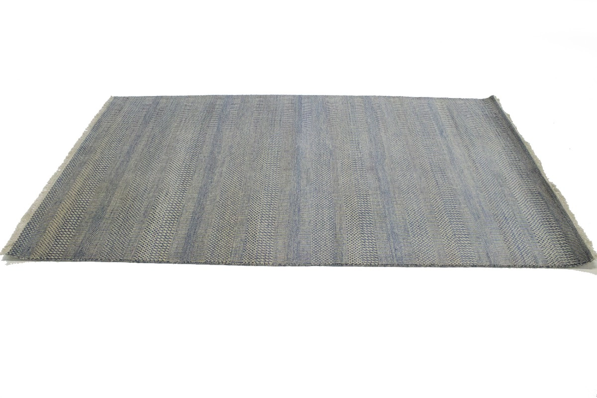 Magic Rugs Blue & Ivory Grass Design 5X8'5 Modern Oriental Rug