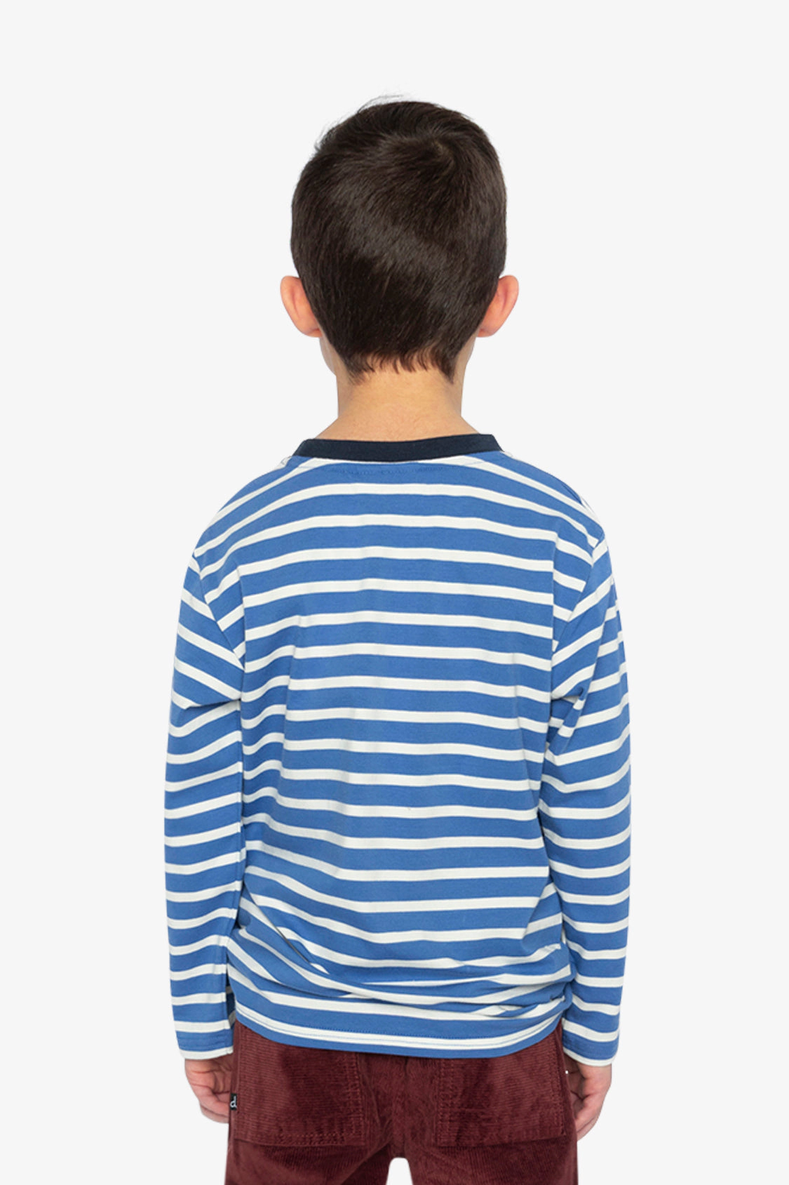 Deux par Boys Striped Long Sleeve T-Shirt