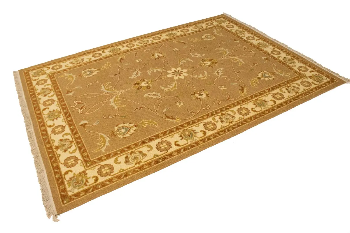 Magic Rugs Khaki Floral 6X8 Sumak Oriental Rug