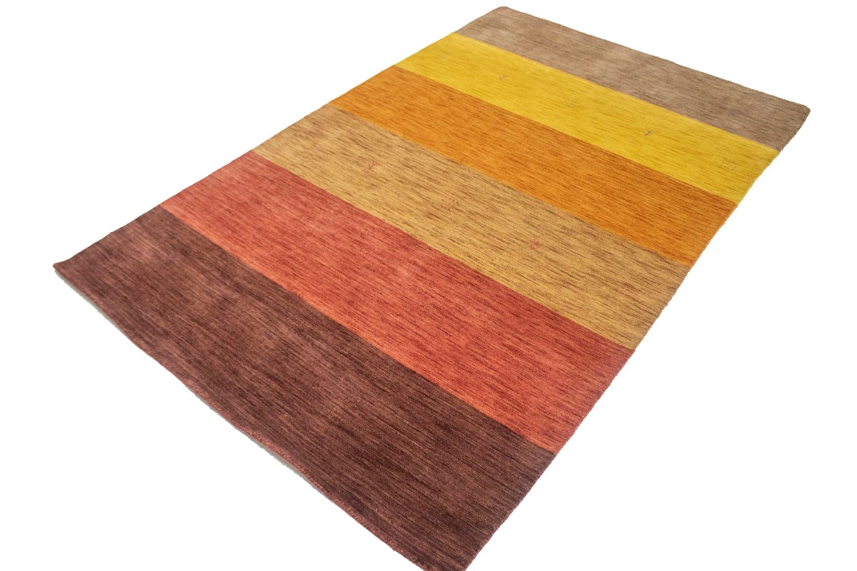 Magic Rugs 5'0 x 8'0 Hand Knotted Stripes Oriental Modern Wool Rug