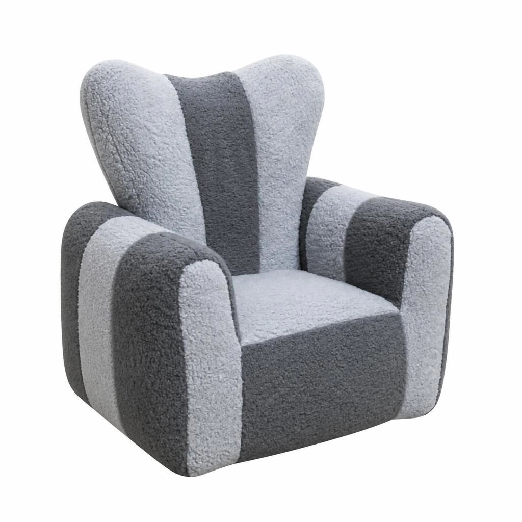 GOODSILO Soft Teddy Fabric Compact Bean Bag Chair