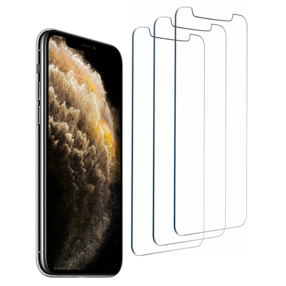 Qixxronics 3-PACK for iPhone 11 Screen Protector Tempered Glass Film, Anti-Scratch, Anti-Fingerprint [fits iPhone 11]