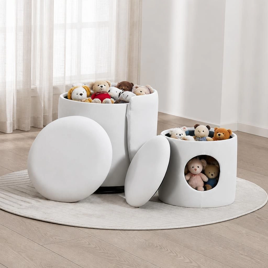 GOODSILO Modern Soft Upholstered Teddy Fabric Accent Chair