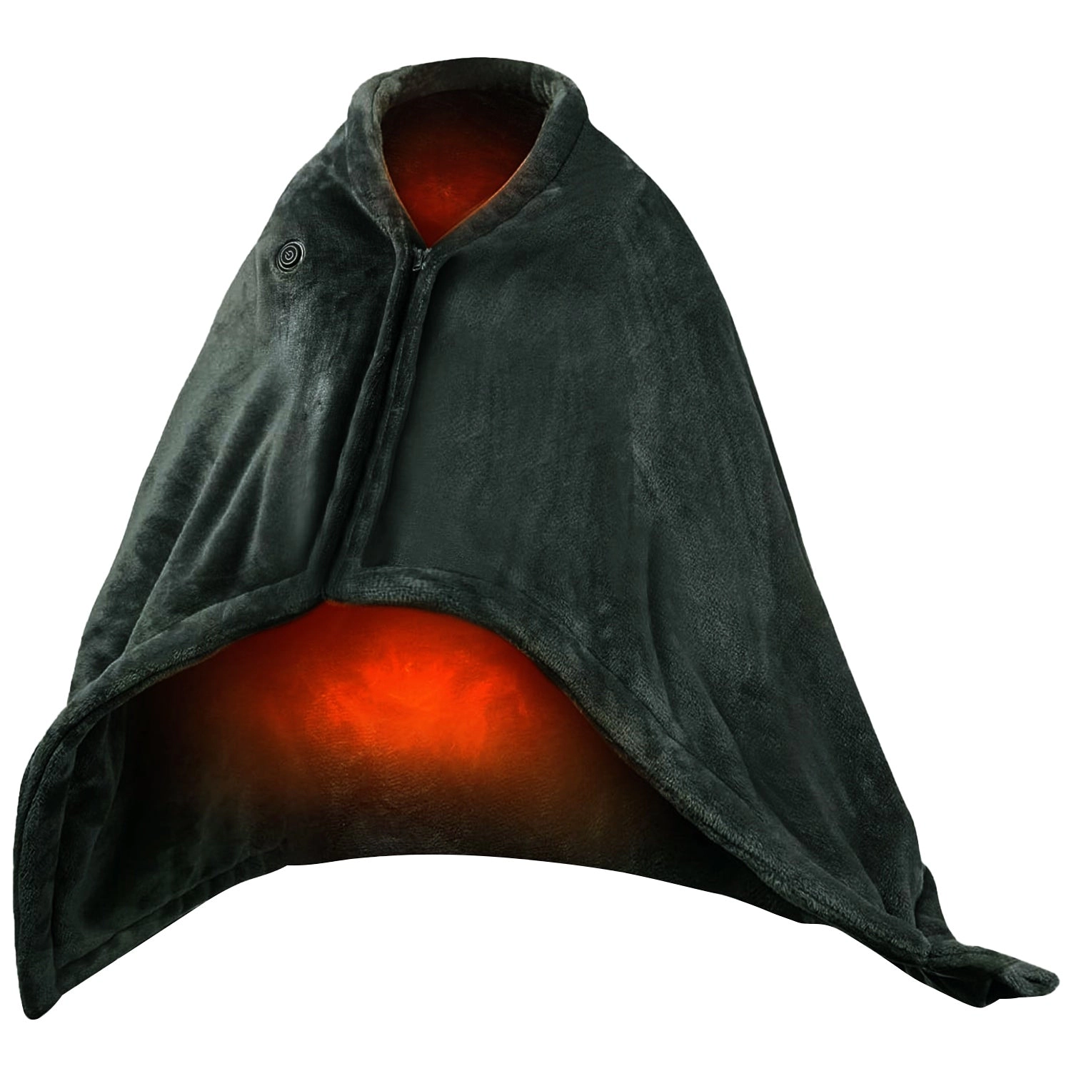 GBruno USB Heated Flannel Blanket Shawl With Zipper