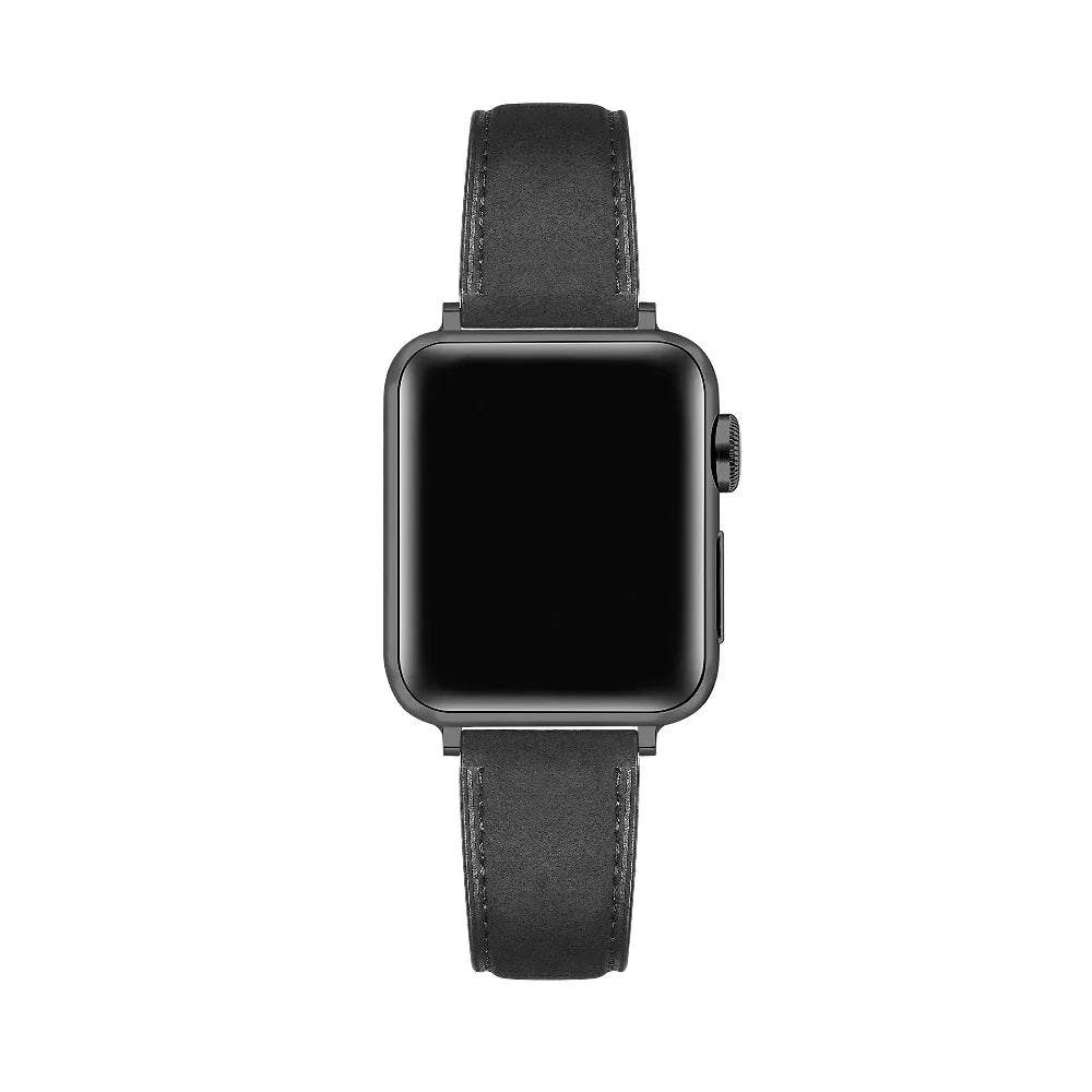 Posh Tech Mens Hunt Distressed Leather Band for Apple Watch