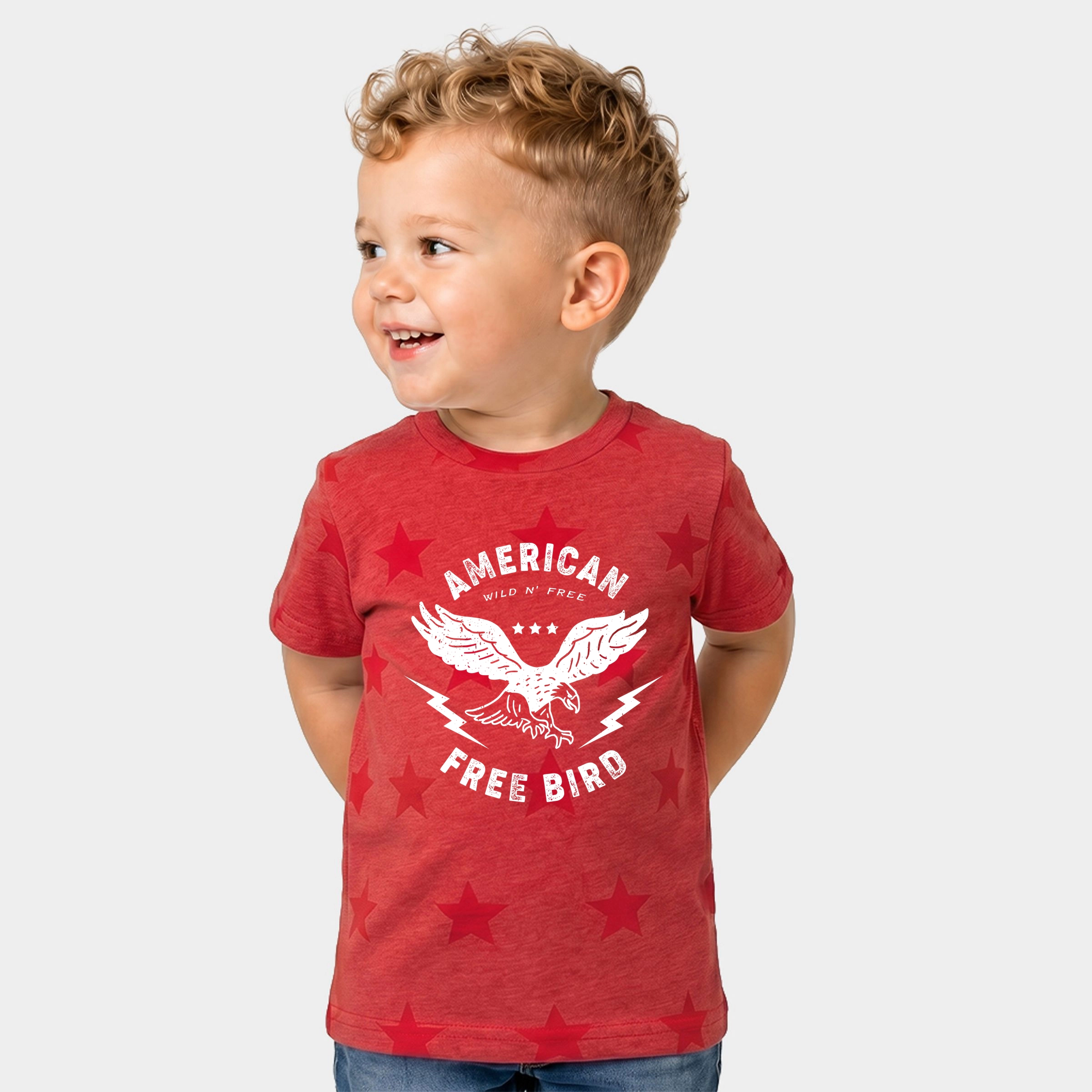 The Juniper Shop - American Free Bird Toddler Short Sleeve Star Tee
