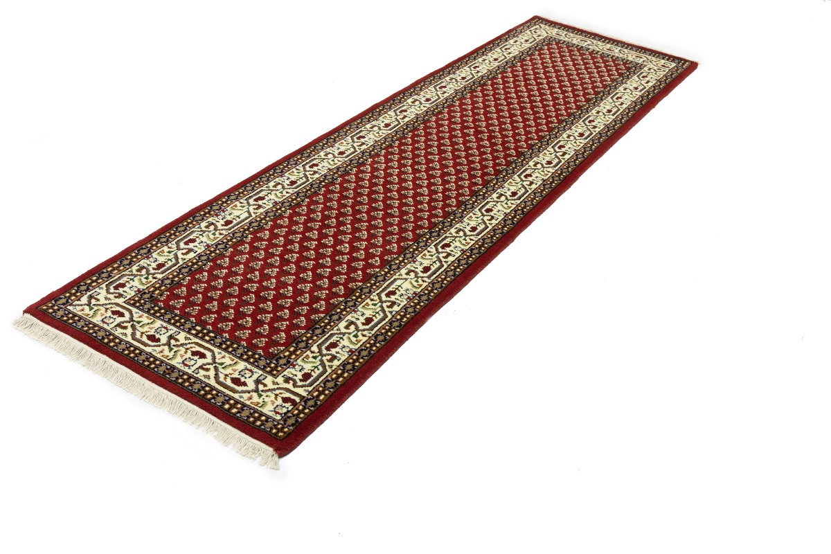 Magic Rugs 2'8 X 9'9 Red Indo Botemir Hand Knotted Wool Runner Rug