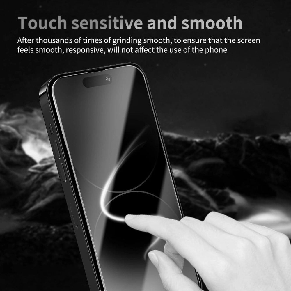 Qixxronics Anti Spy Privacy Screen for iPhone 14 Pro Tempered Glass Screen Protector [3-Pack]