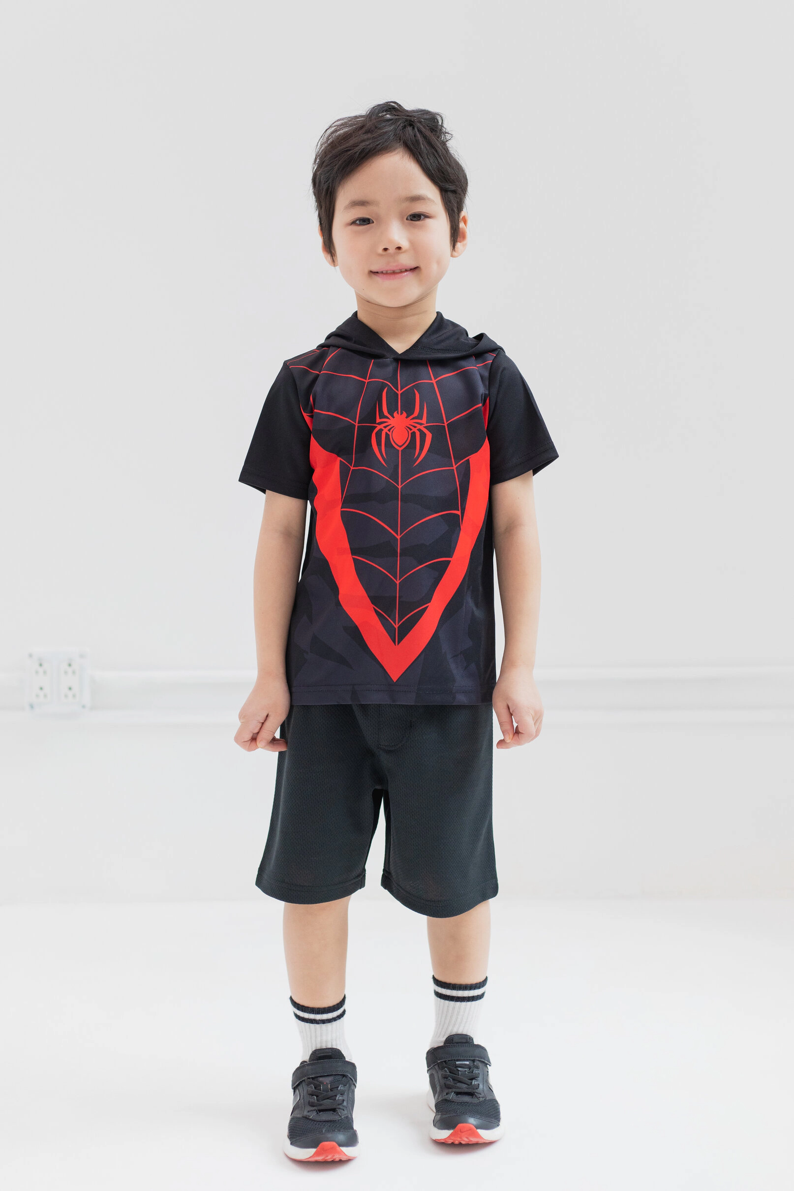 Marvel Boys' Cosplay Hooded T-Shirt and Shorts Set