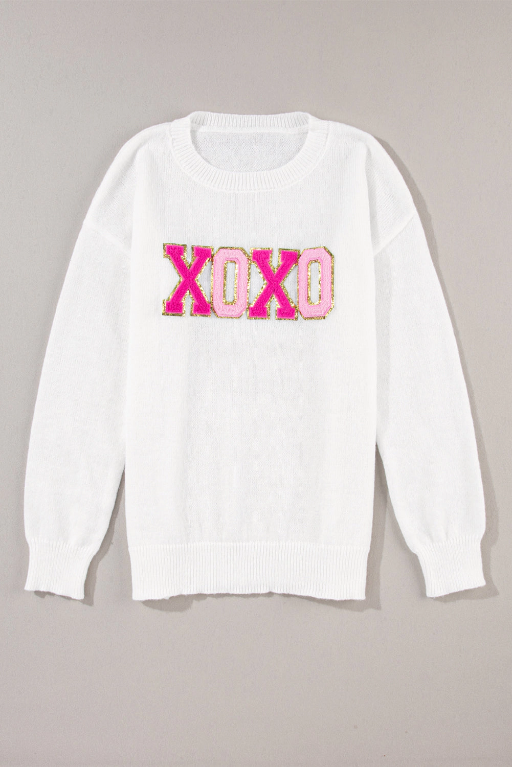 Threaded Pear Women's Robin Glitter Print Casual Sweater