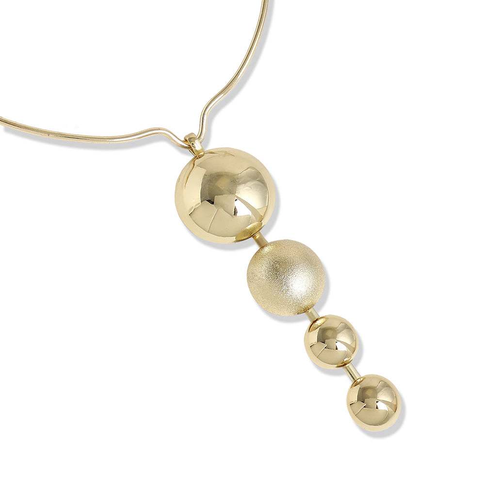 SOHI Women's Circular Drop Necklace