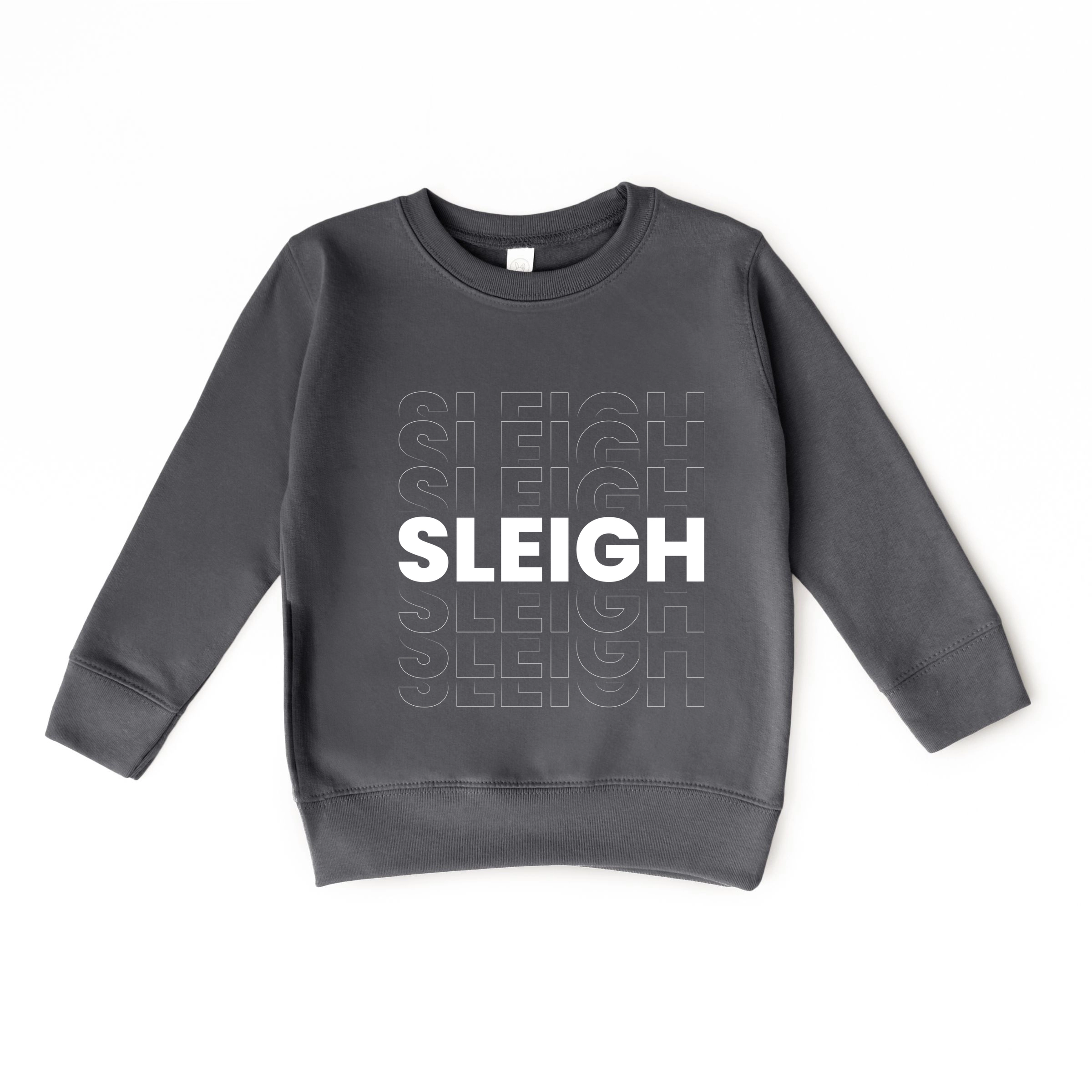 The Juniper Shop - Toddler Graphic Sweatshirt Sleigh Bold Stacked