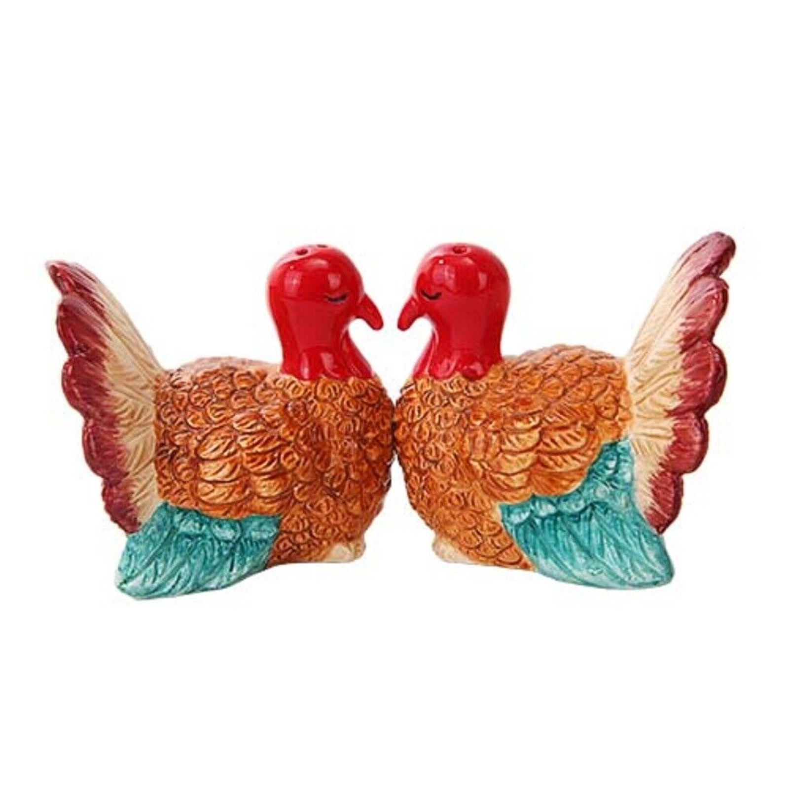 Pacific Giftware Turkey Magnetic Ceramic Salt & Pepper Shakers