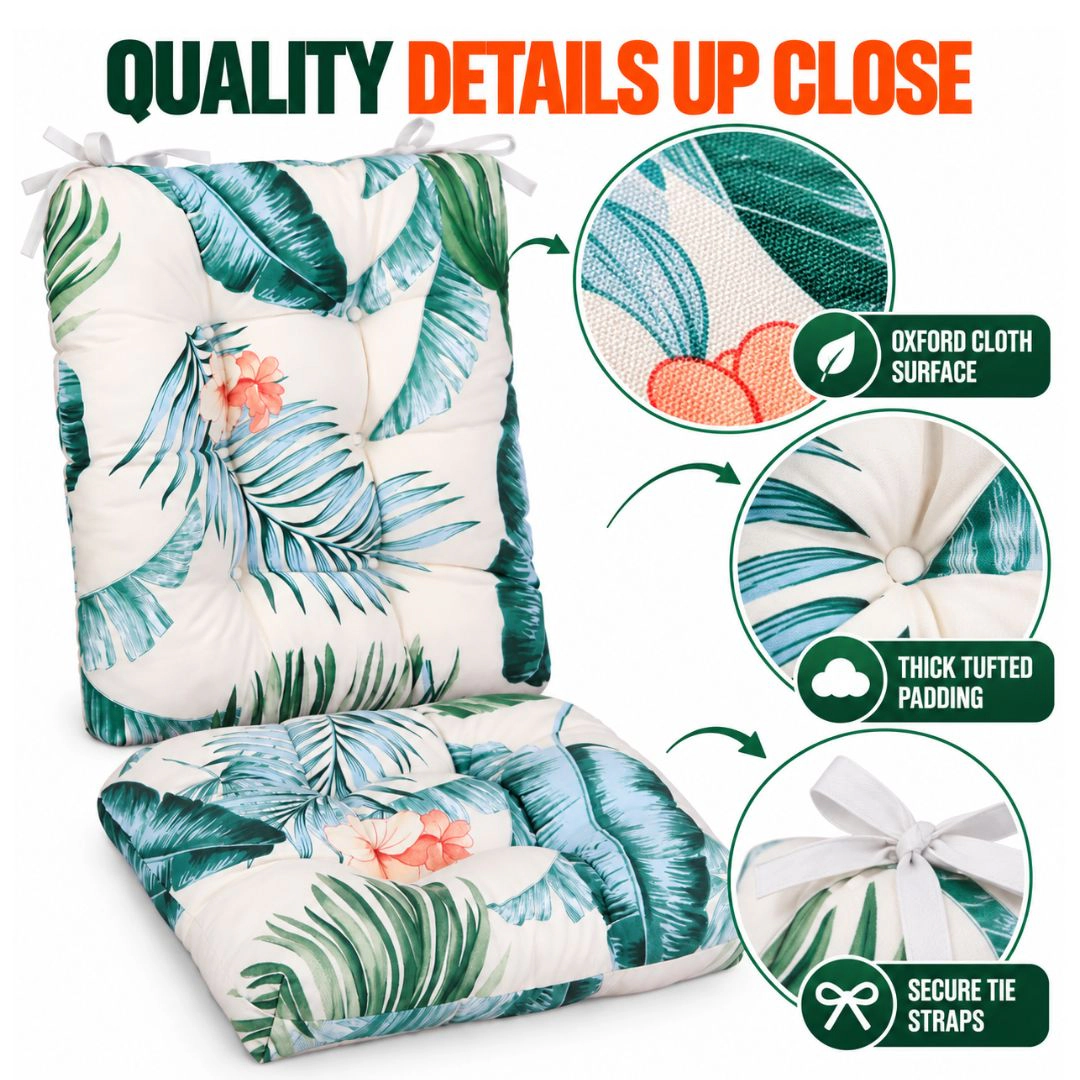 2-Piece Rocking Chair Cushion Set