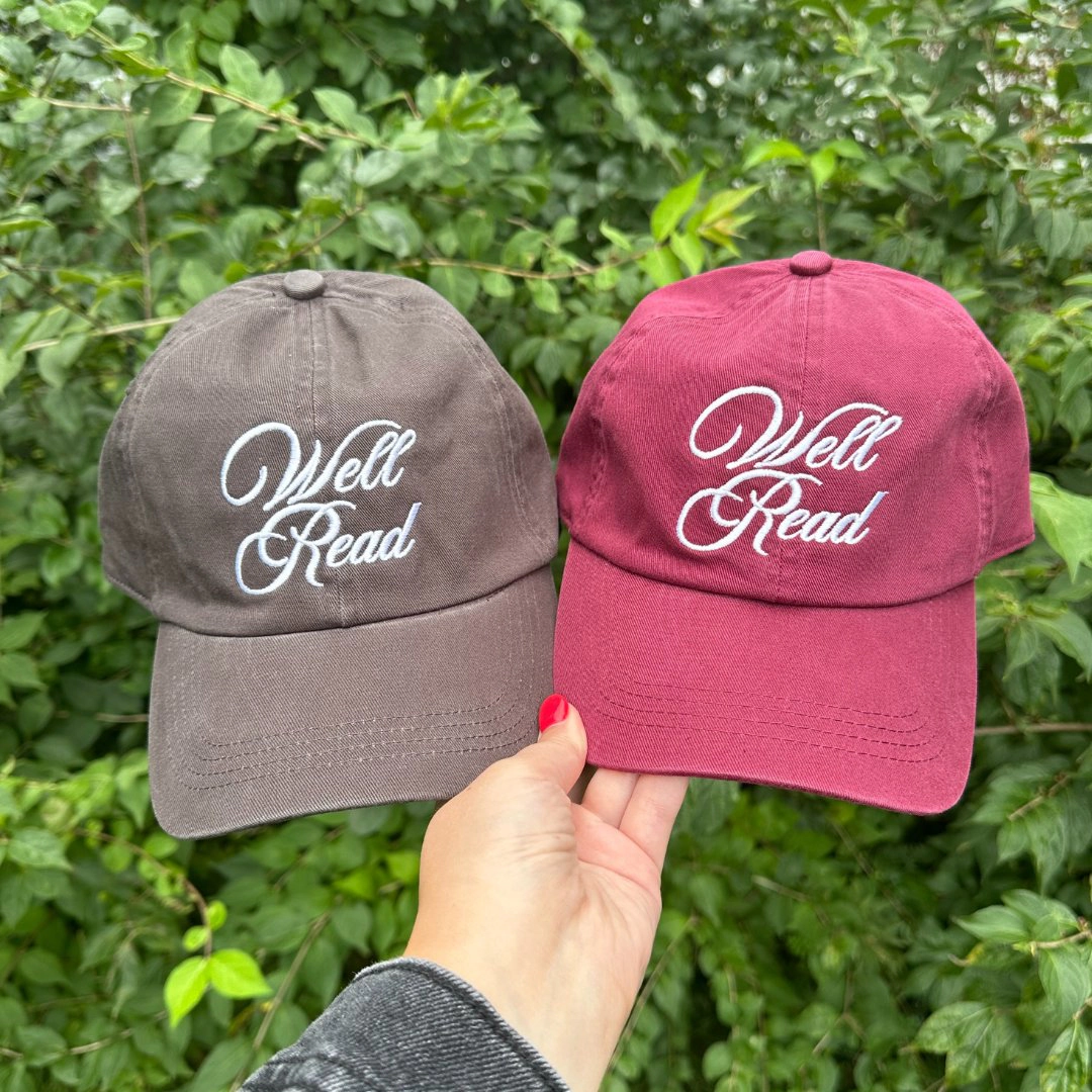 David & Young Women's Well Read Washed Embroidered Baseball Cap