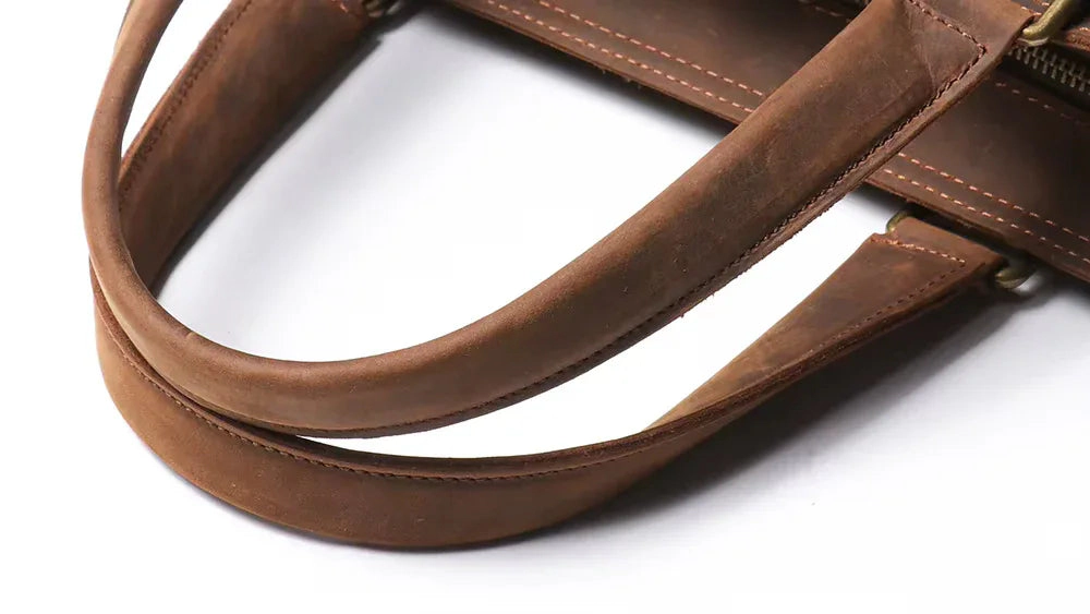 Steel Horse Leather Unisex The Viggo Briefcase | Leather Messenger Bag
