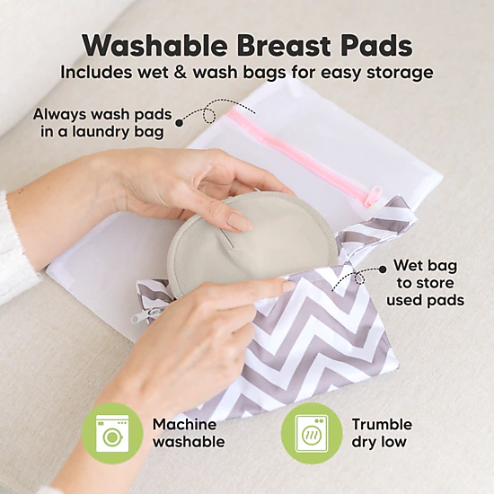 KeaBabies 14-Pack Comfy Nursing Pads, Postpartum Breastfeeding Pads