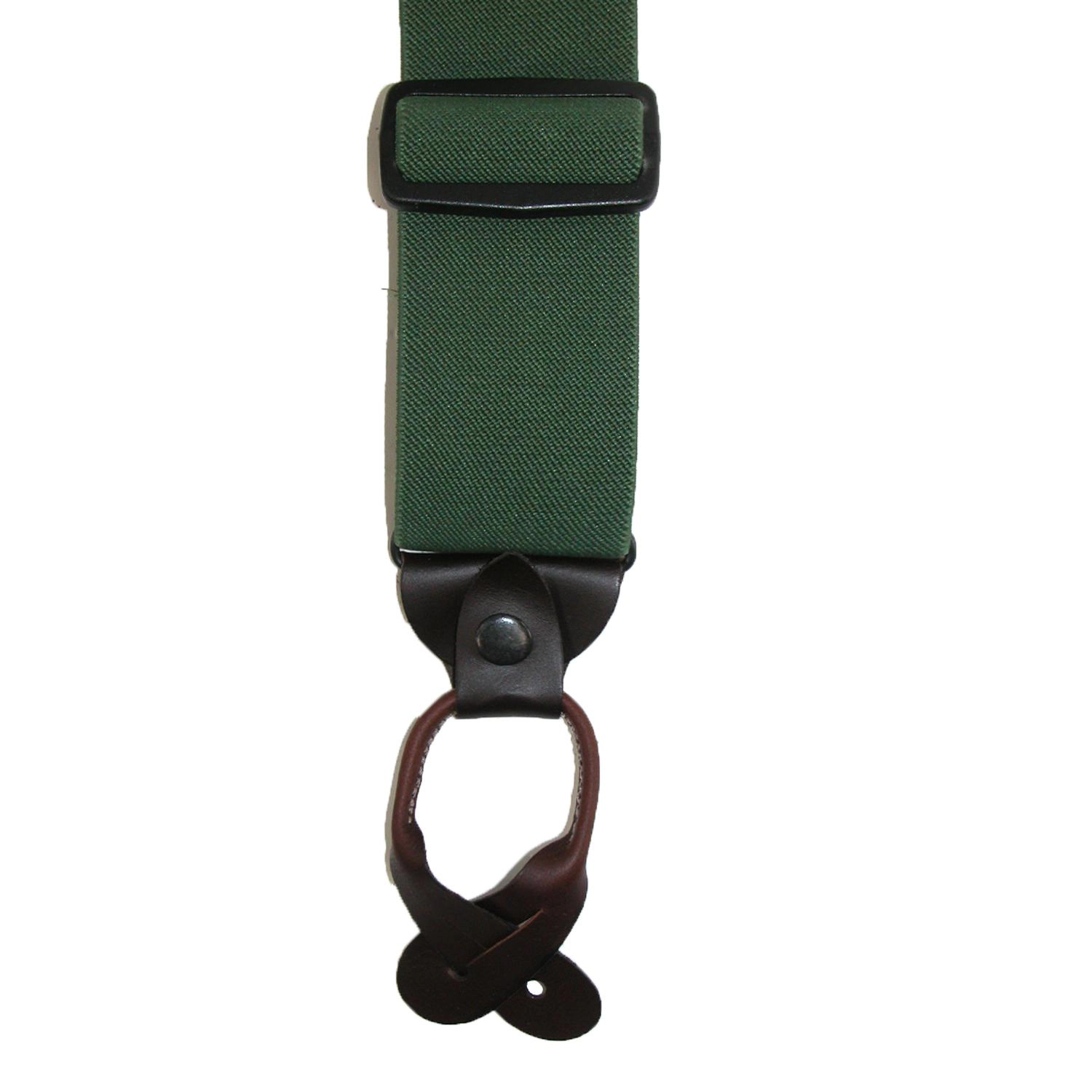 CTM Men's Elastic 2 Inch Wide Button-End Wader Suspenders