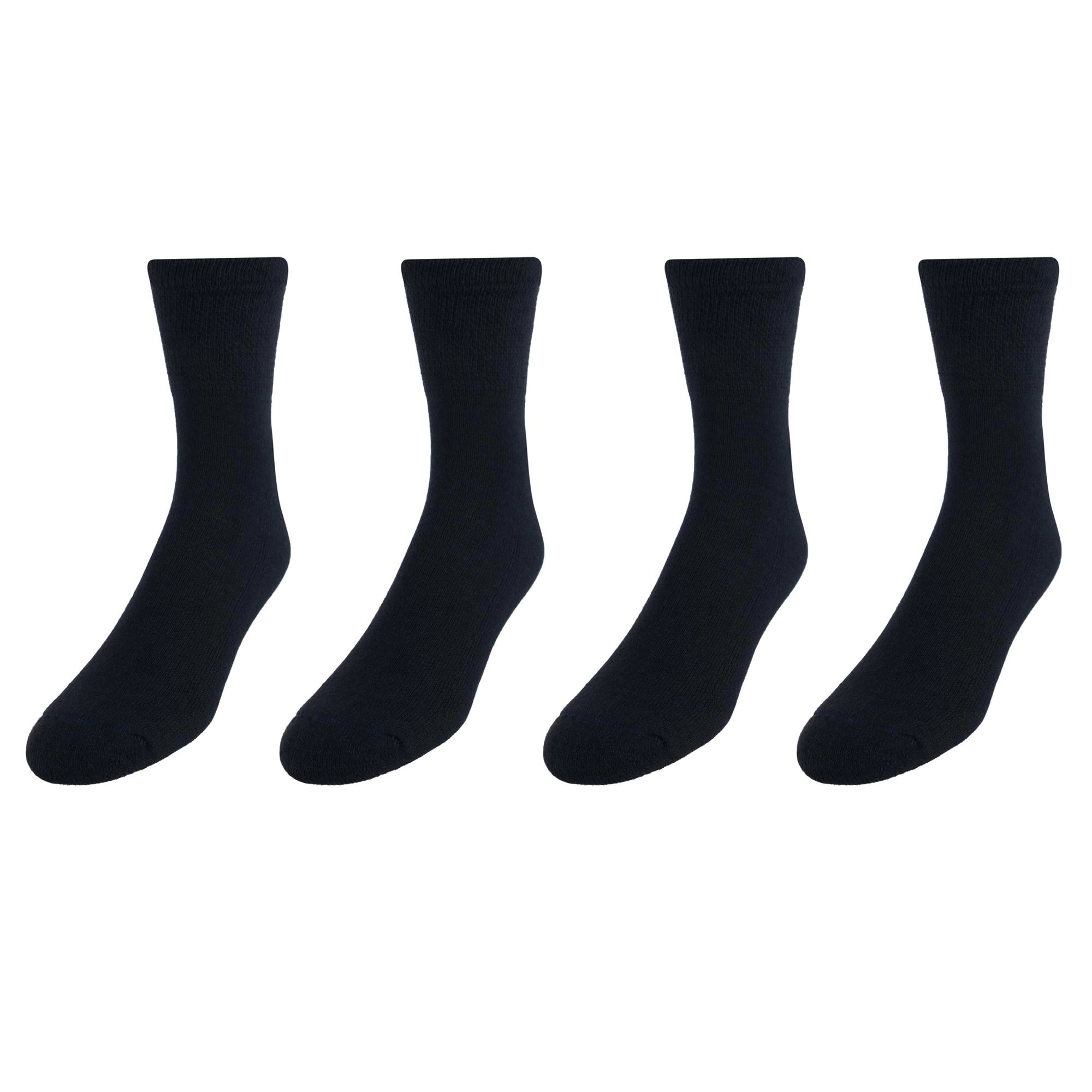 Dr. Scholl's Men's Big and Tall Circulatory Quarter Socks (4 Pair Pack)