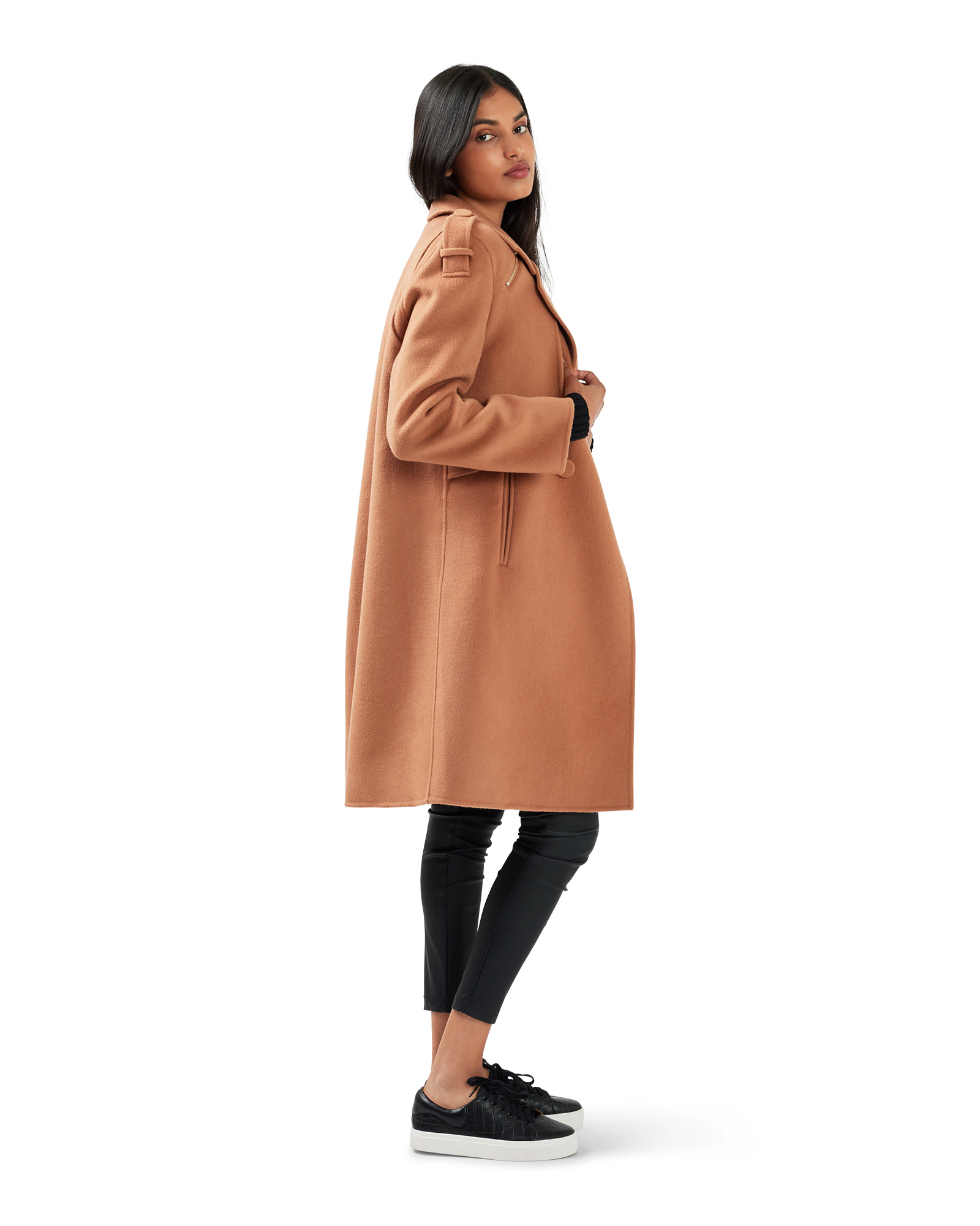 Belle & Bloom Womens Palm City Wool Blend Coat