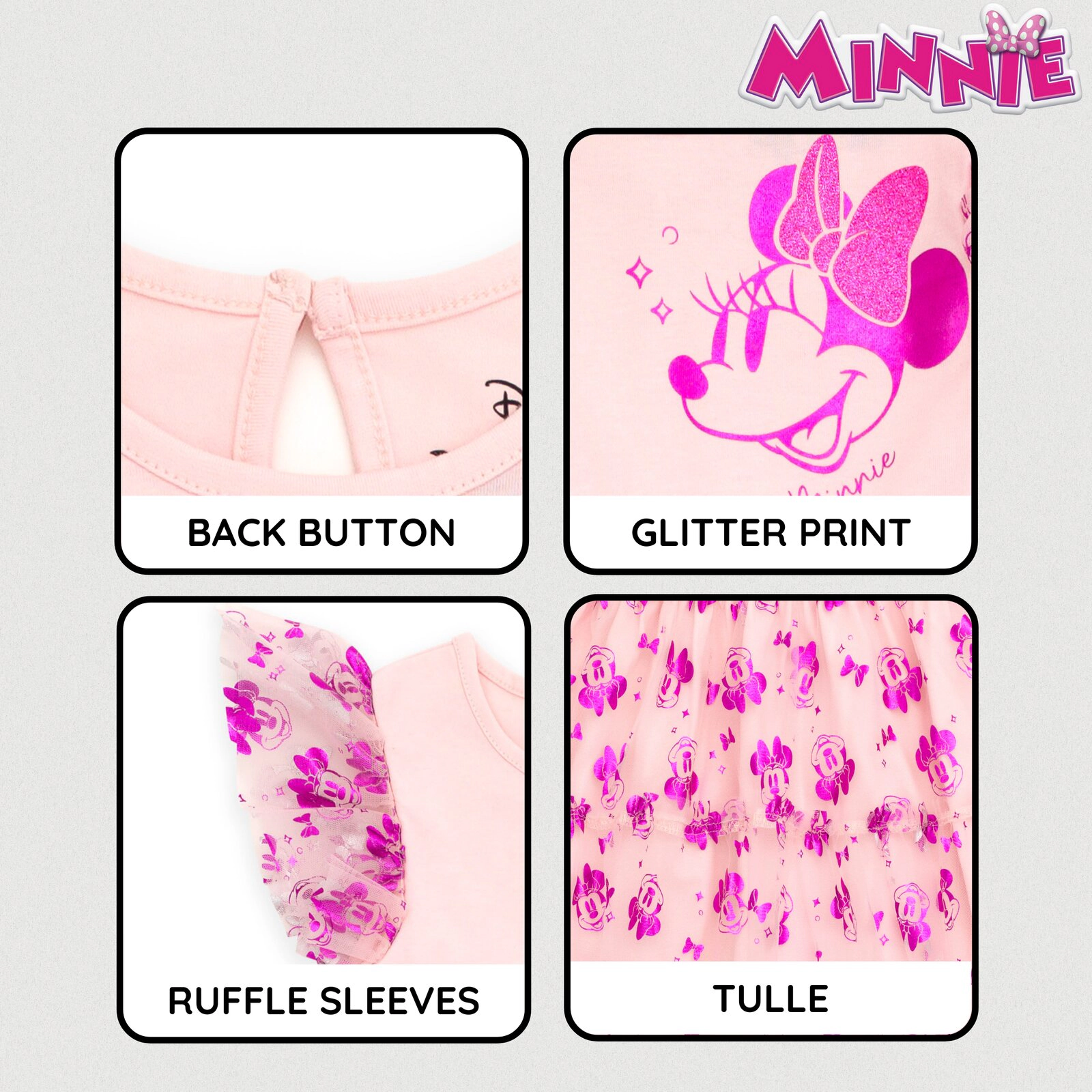 Disney Minnie Mouse Girls' Tutu Dress