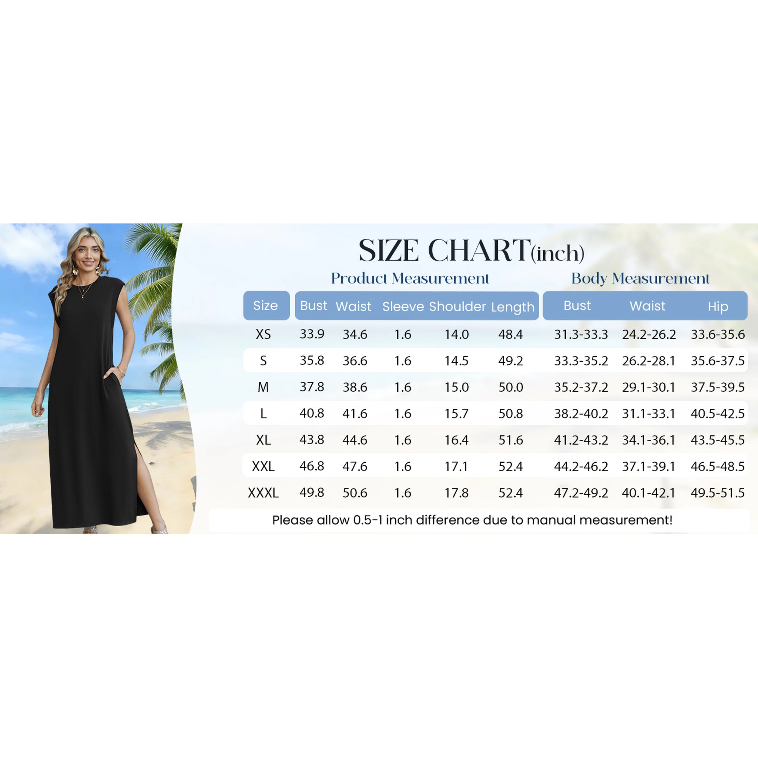 Zeagoo Women's Round Neck Sleeveless Maxi Dress