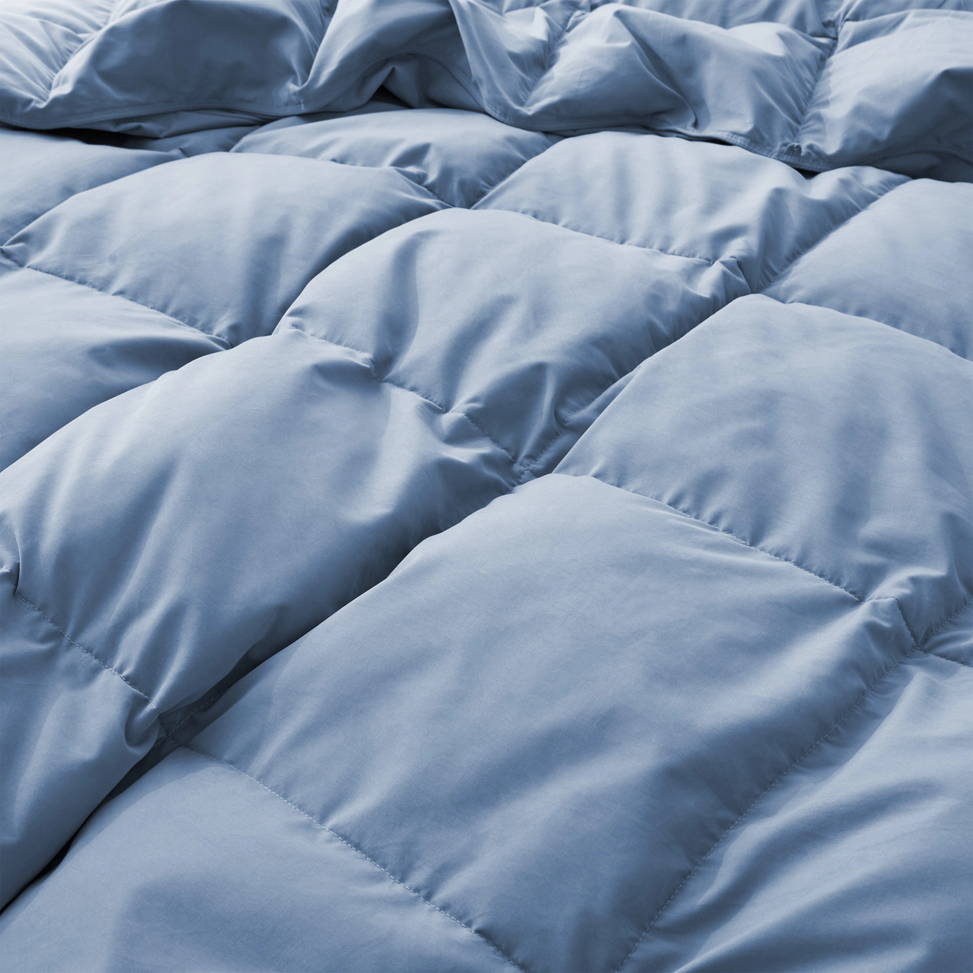 Unikome Premium Goose Feather Down Fiber Comforter -Luxury Hotel Collection All Seasons Warmth