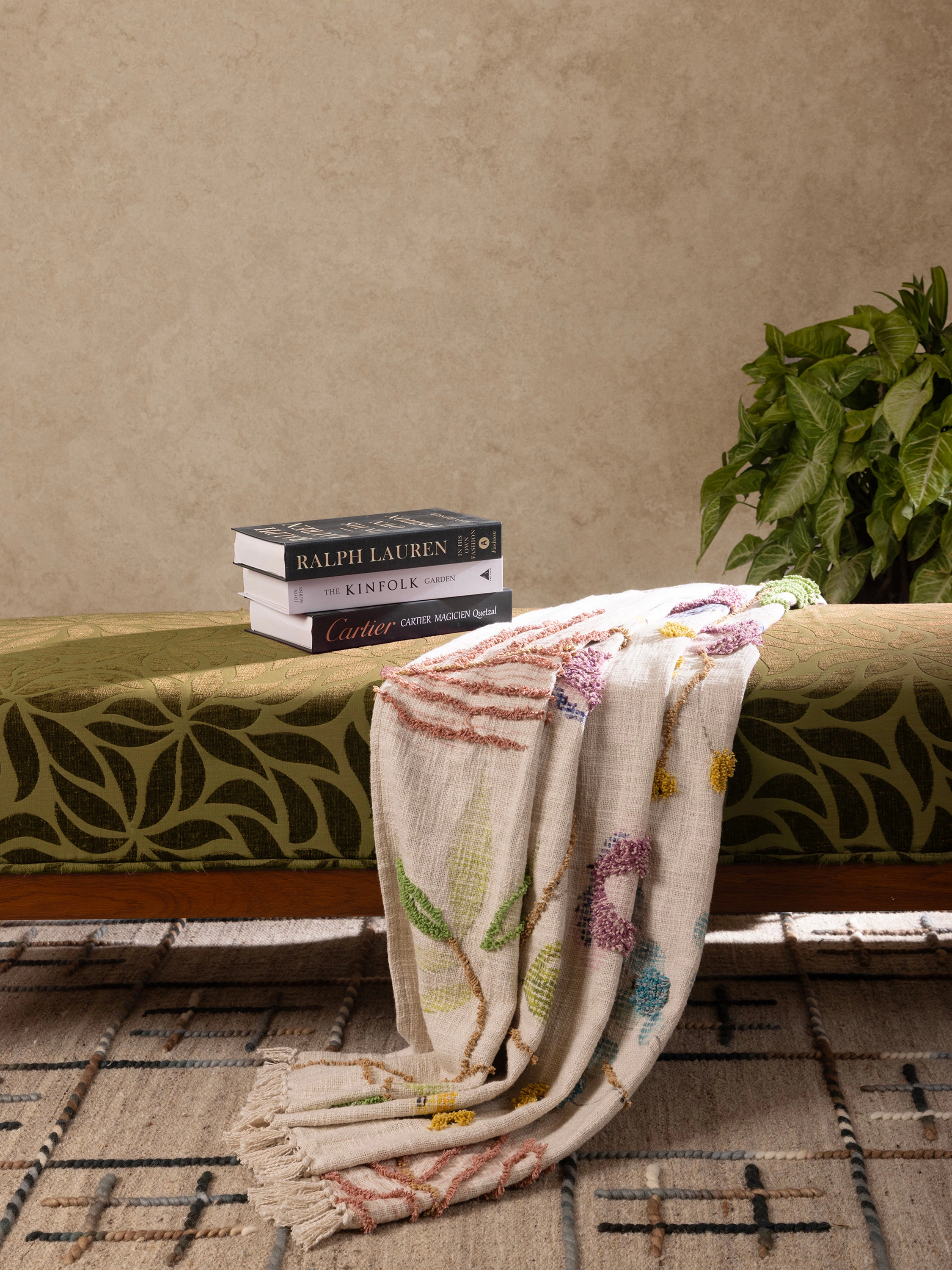 GAURI KOHLI Bahara Throw Blanket 50"x60"