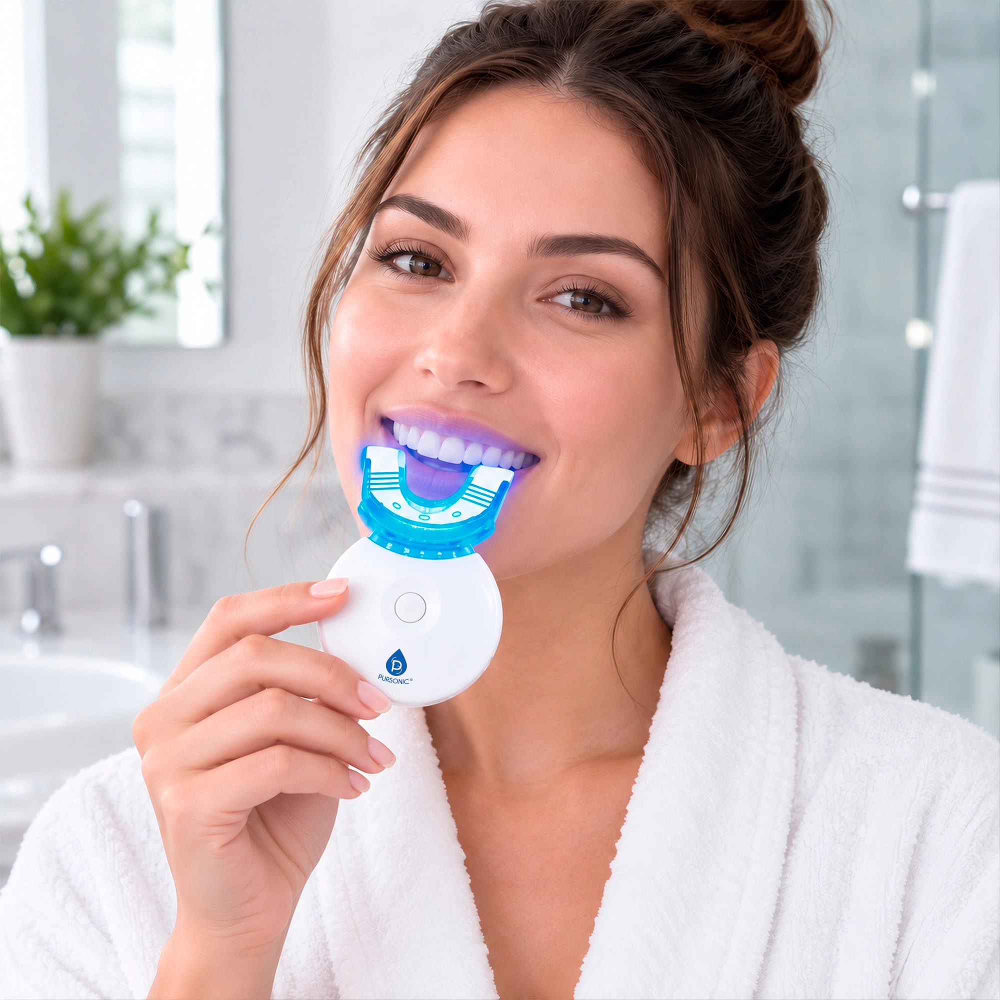Pursonic Unisex LED Teeth Whitening PureWhite Treatment Kit