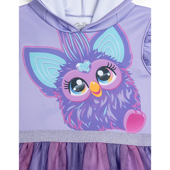 Furby Girls' Cosplay Hooded Tutu Dress