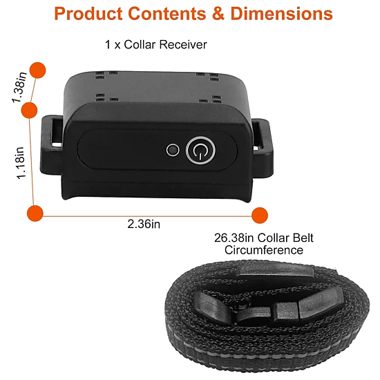 GBruno Waterproof Dog Training Collar Receiver
