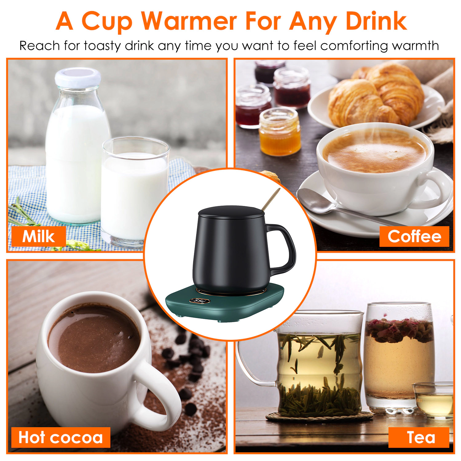 GBruno USB Electric Coffee Mug Warmer