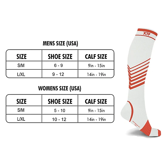 Extreme Fit Compression Socks Knee High - 6 Pair