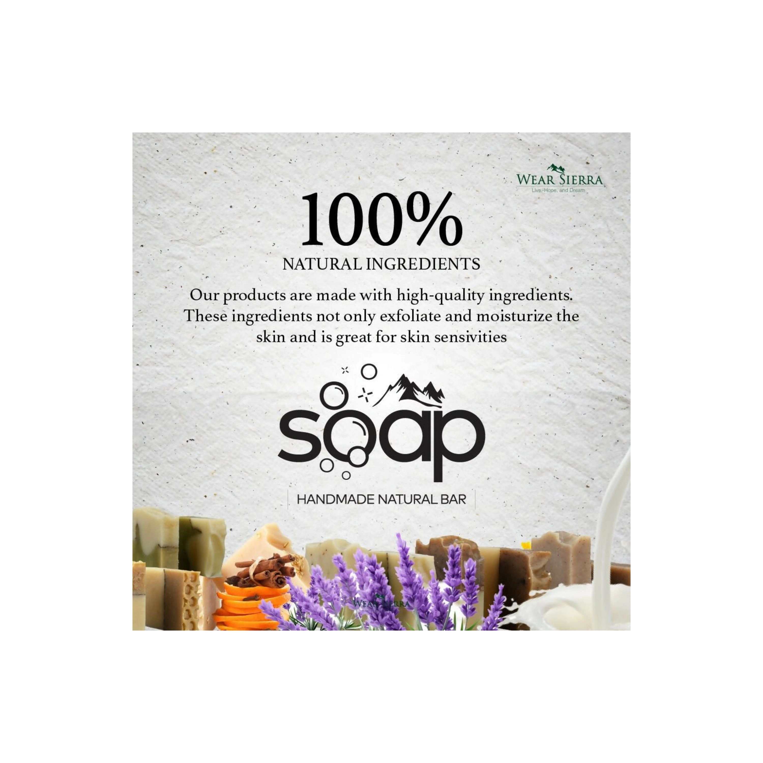 Wear Sierra Nourishing Donkey Milk Bar Soap Pack Of