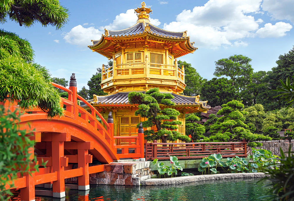 CASTORLAND 500 Piece Jigsaw Puzzles, Beautiful China, Nan Lian Garden in Hong Kong, Adult Puzzle, Castorland B-52172