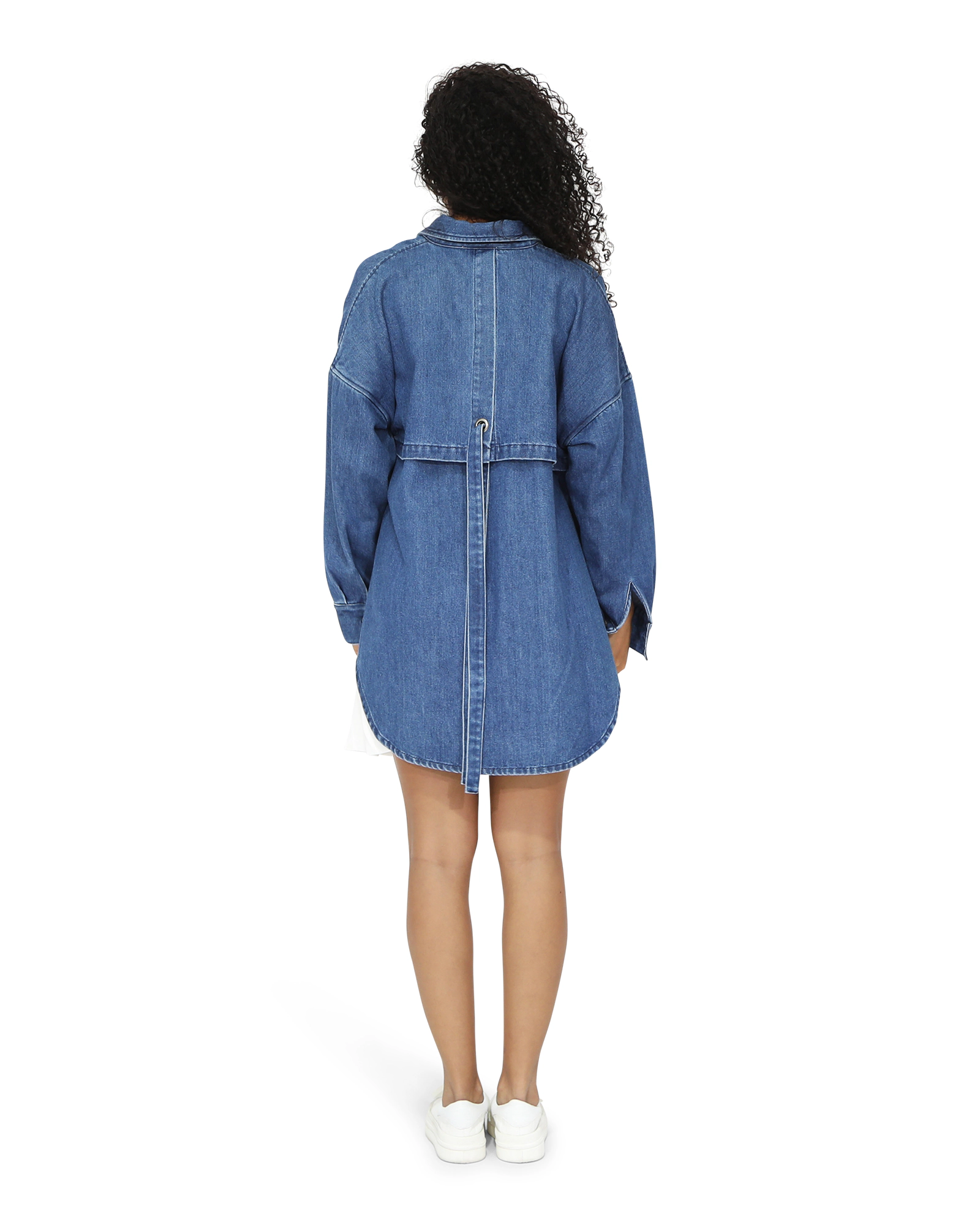 Belle & Bloom Womens Into Him Oversized Denim Shirt