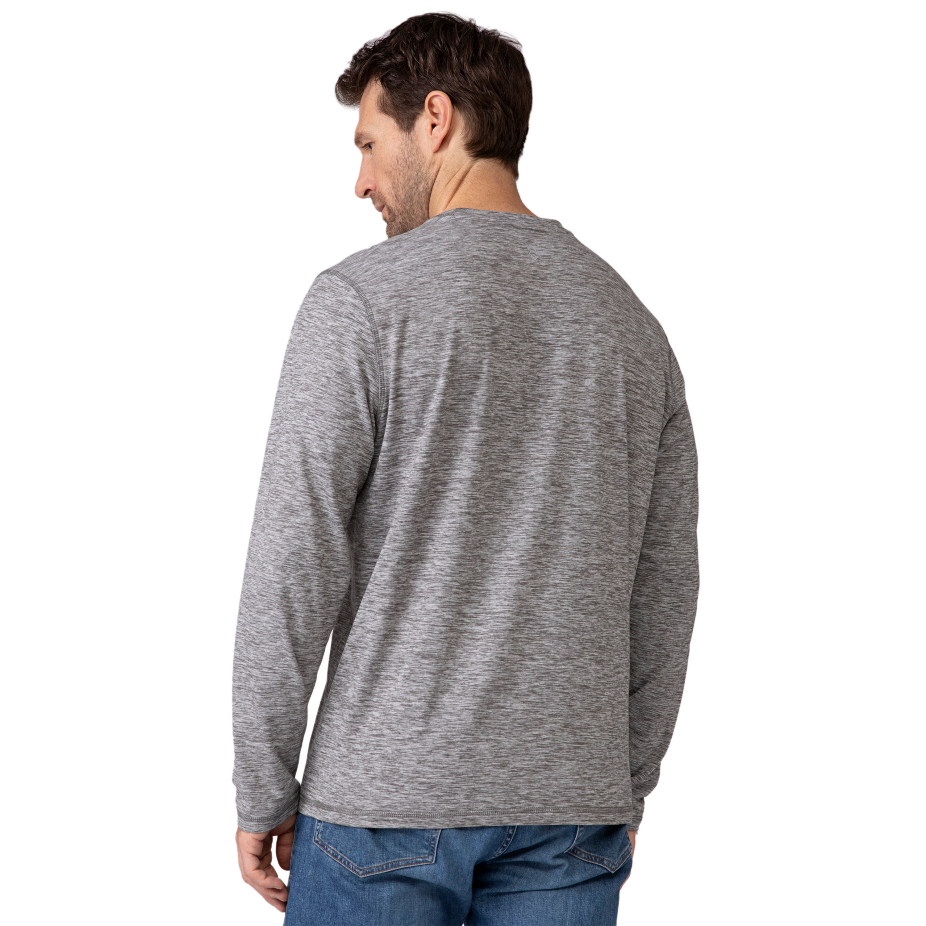Free Country Men's FreeCycle® Sueded Long Sleeve Crew Neck