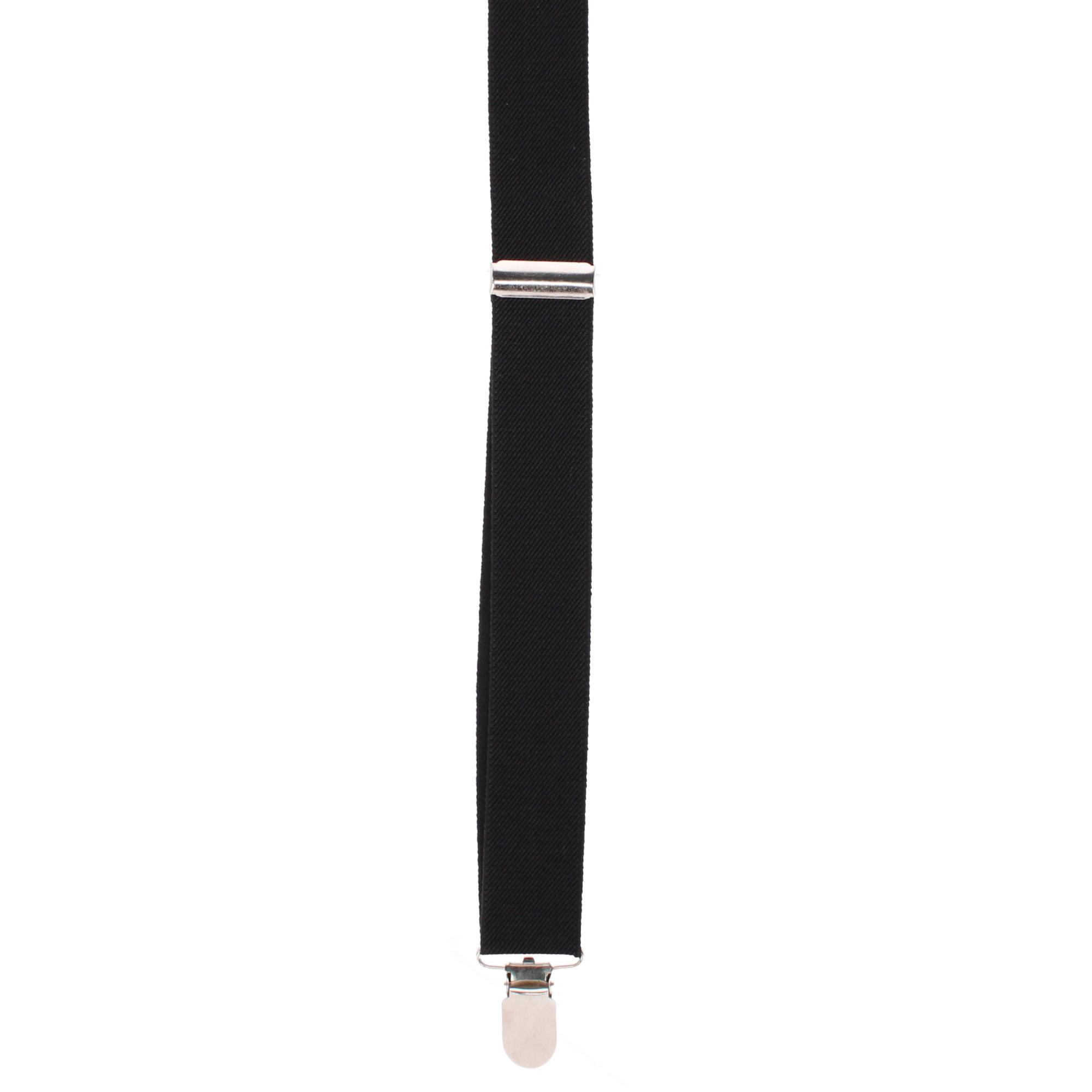 CTM Men's 1 3/8 Inch Wide Elastic Clip End Suspenders